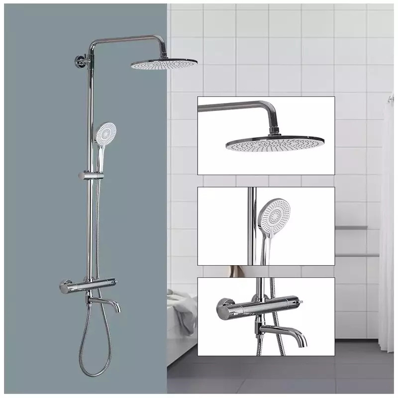 Изображение товара Душевая система FRAP А24 А24006 с термостатом и изливом хром