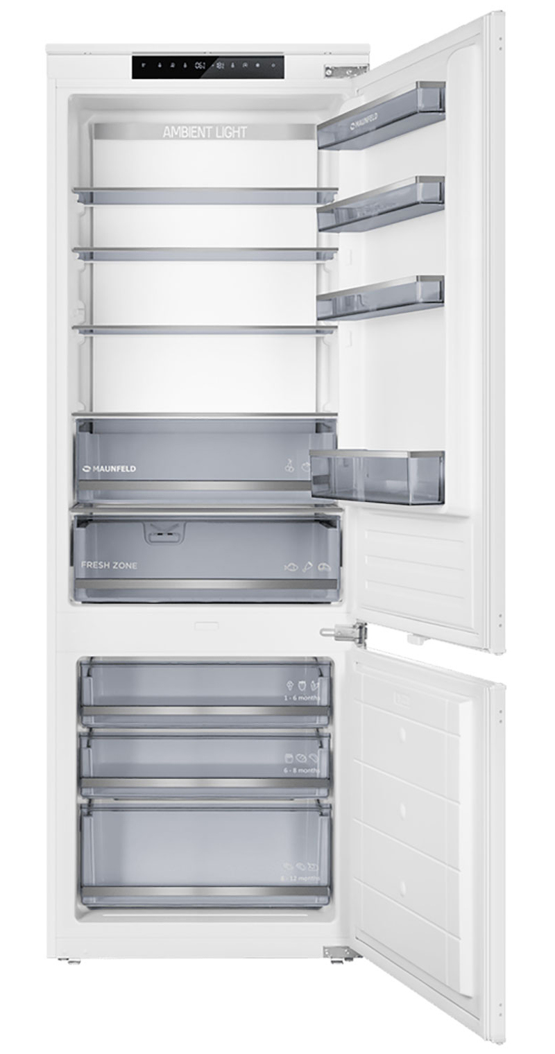 Изображение товара Встраиваемый холодильник Maunfeld MBF19369NFWGR LUX Inverter 69x193.7 см цвет белый