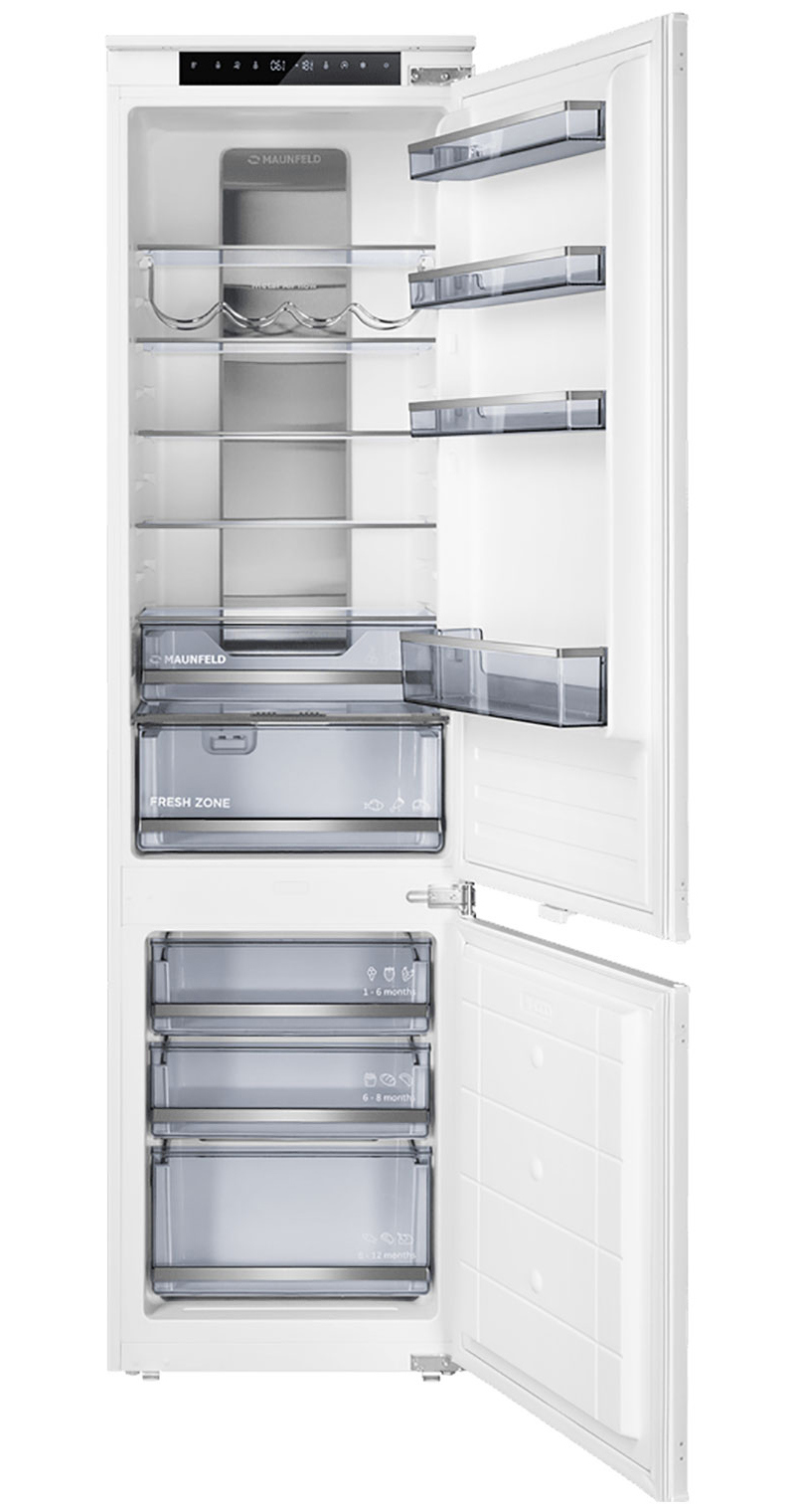 Изображение товара Встраиваемый холодильник MAUNFELD MBF19354NFWGR LUX Inverter 54x193.7 см белый