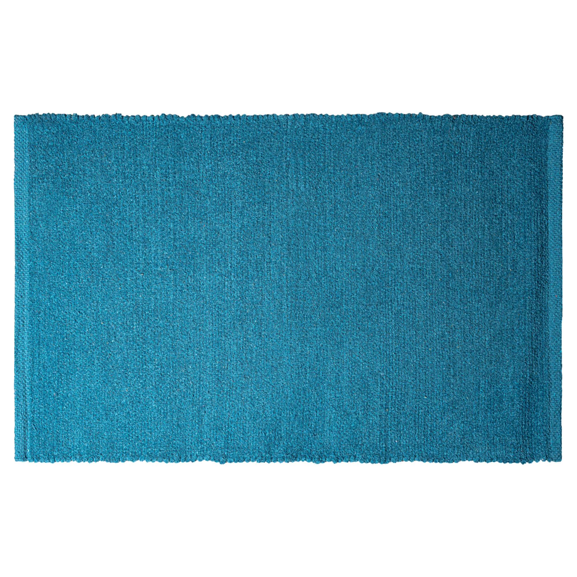 Изображение товара Декоративный хлопковый коврик 50x80 см синий из Индии