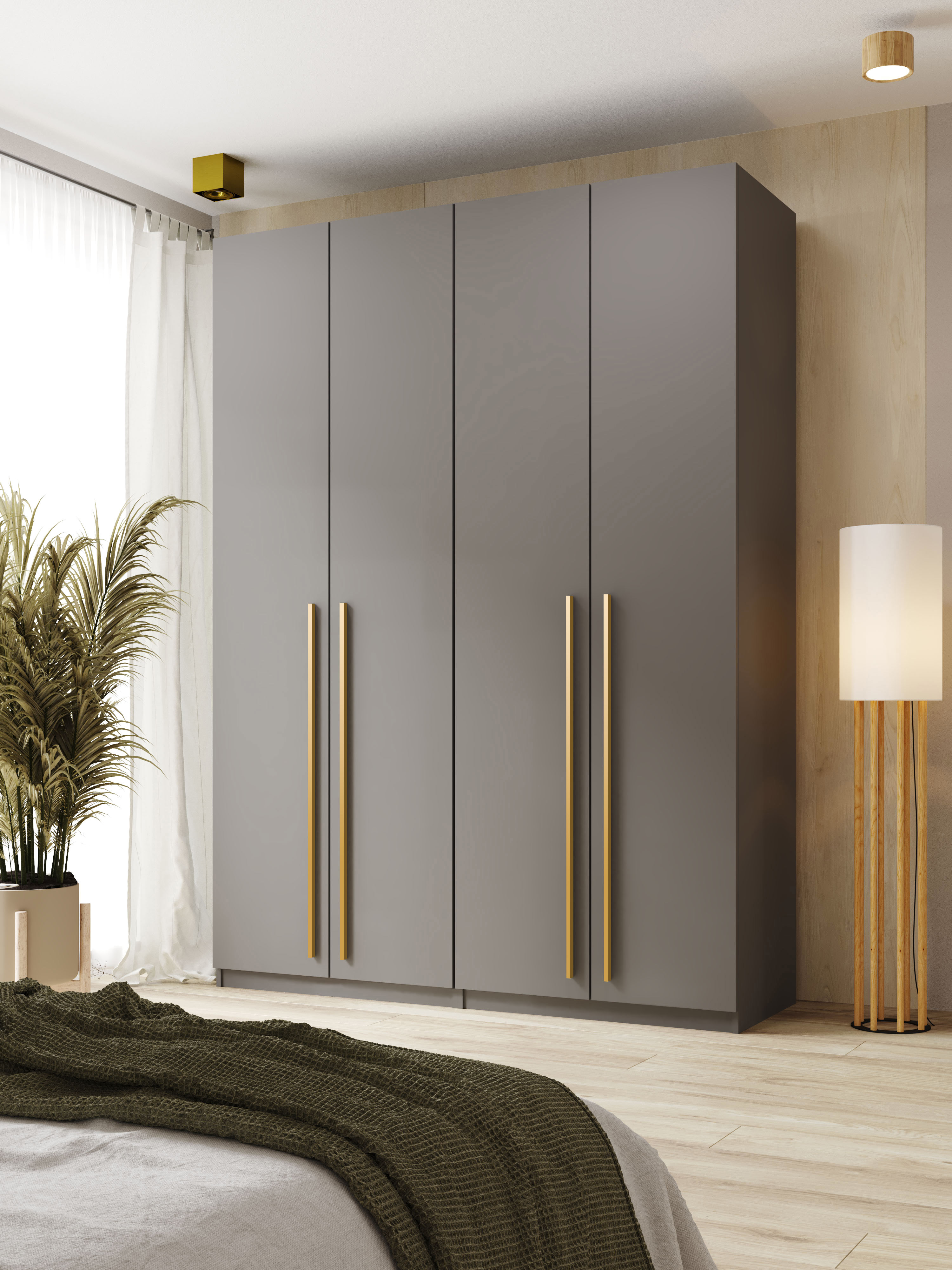 Изображение товара Шкаф распашной Принцесса мелания София 4 двери графит