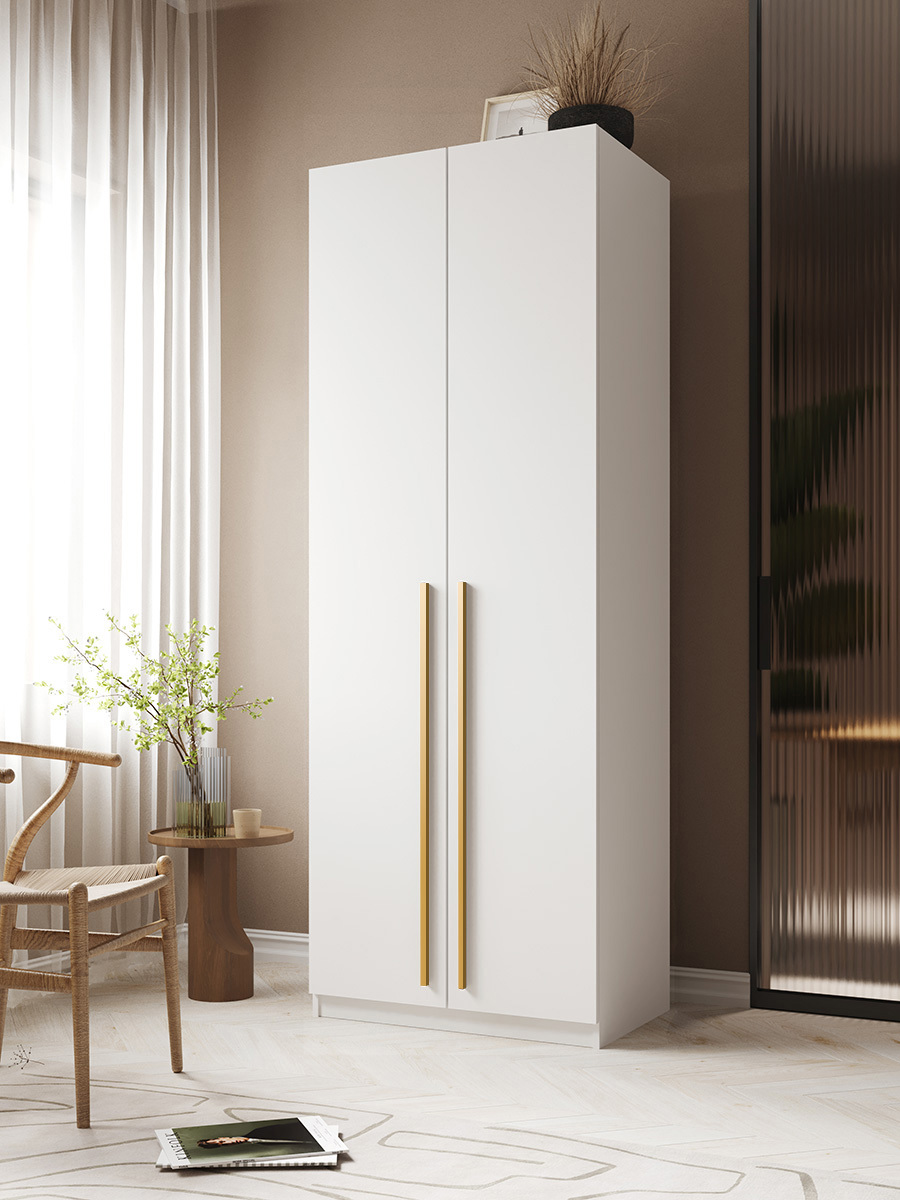 Изображение товара Шкаф распашной Принцесса мелания София с 2 дверями 80x220x50 см ЛДСП цвет белый