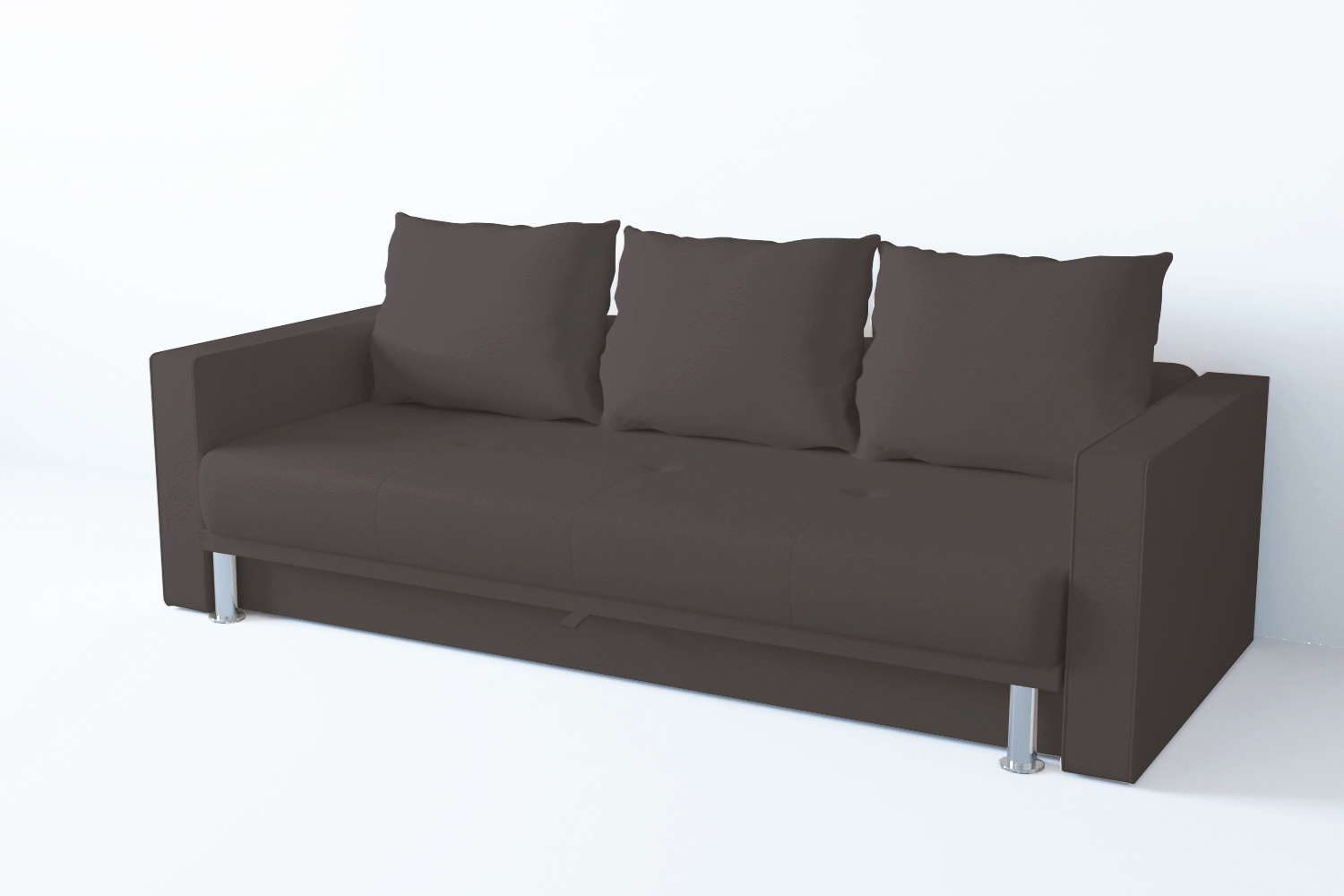 Изображение товара Диван раскладной Edlen Некст 224x70x92 см рогожка chocolate современный стиль