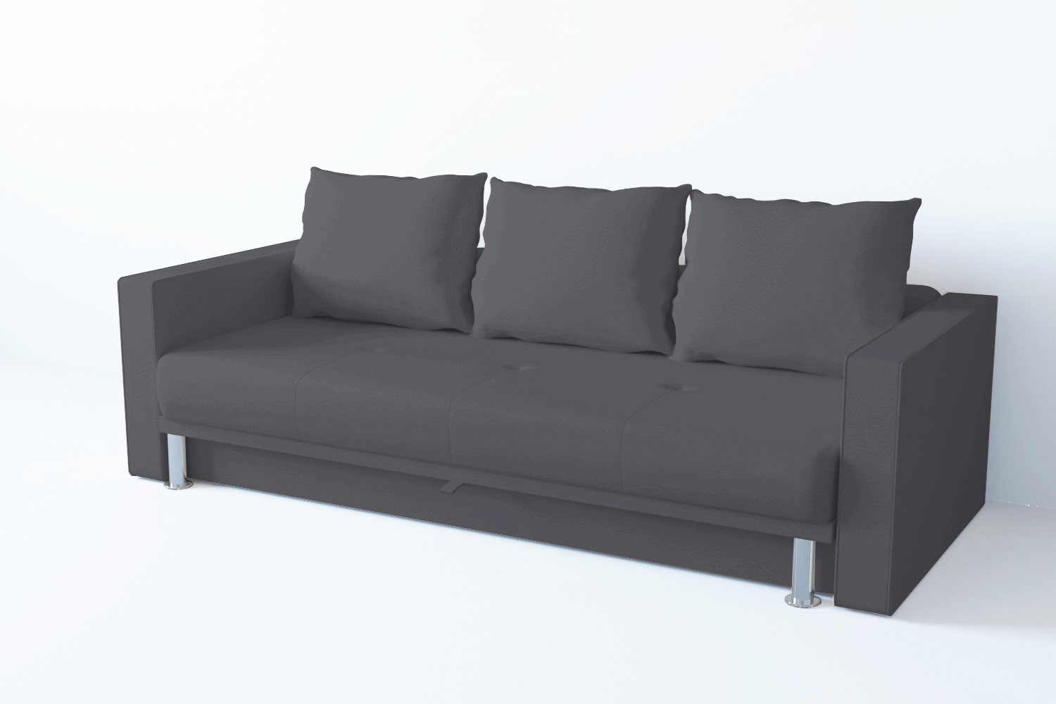 Изображение товара Диван раскладной Edlen Некст 224x70x92 см рогожка цвет grafit