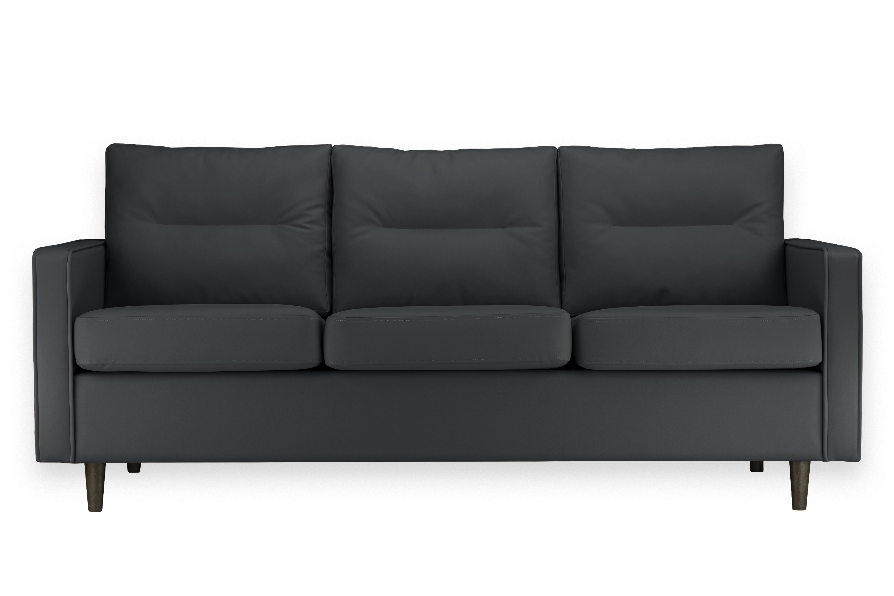 Изображение товара Диван RAMART DESIGN Кьянти 3 места, черная кожа