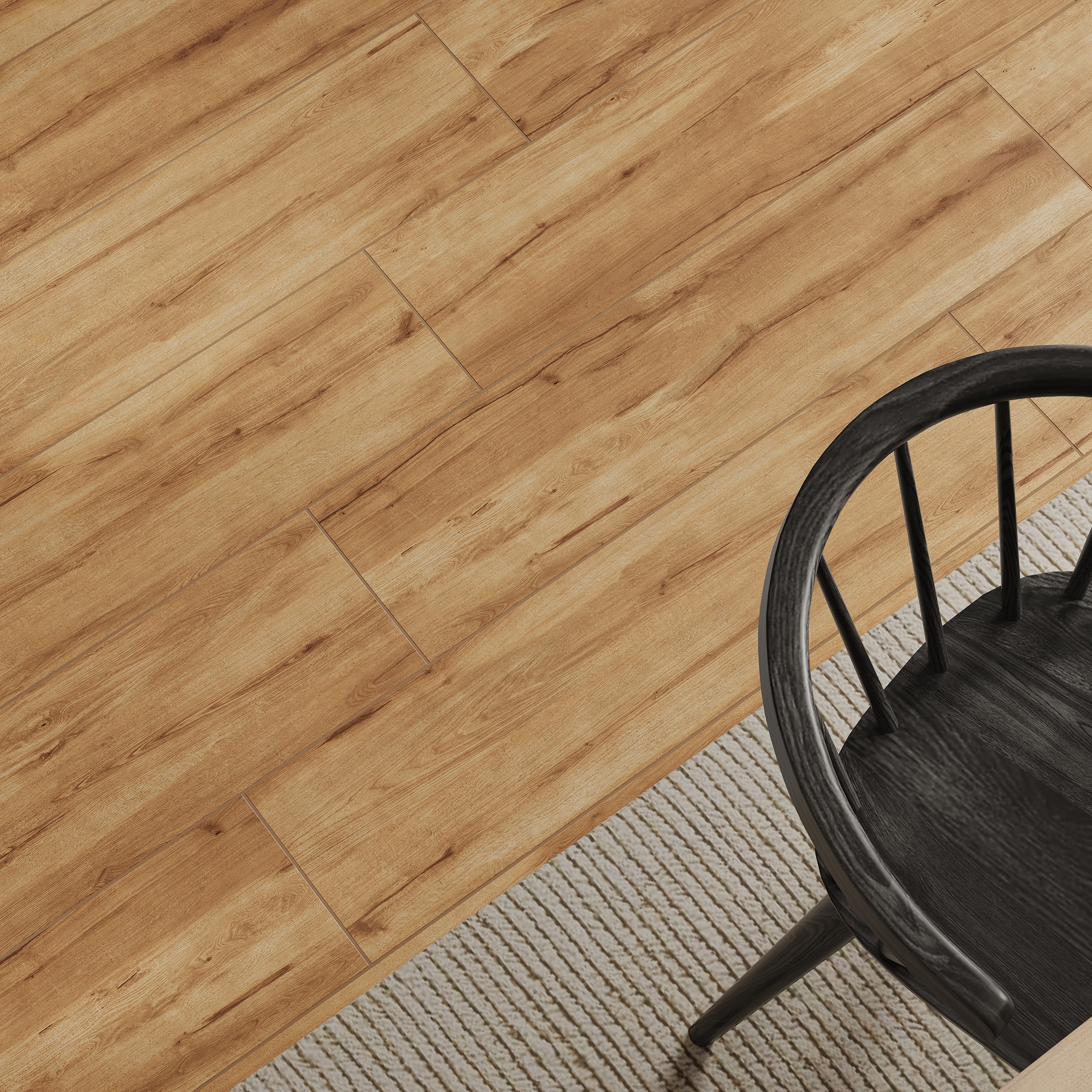 Изображение товара Глазурованный керамогранит Interio 21.8x89.8 см матовый бежевый искусственная имитация дерева