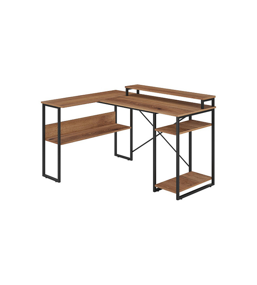 Изображение товара Стол письменный Ridberg Texas 137x85x102 см металл цвет темный дуб