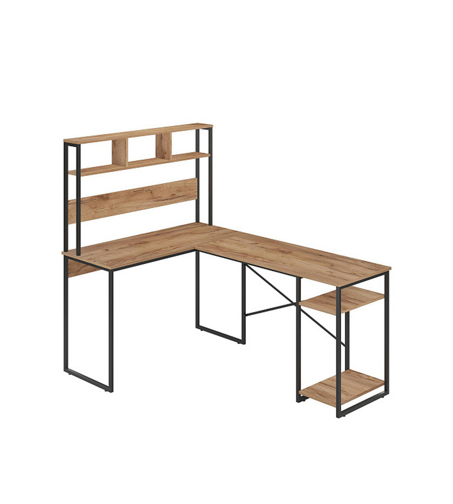 Изображение товара Стол письменный Ridberg Alaska 165x144.6x116 см металл цвет дуб