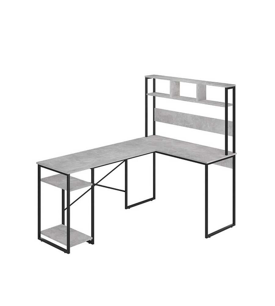 Изображение товара Письменный стол Ridberg Alaska 165x144.6x116 см металлический бетон стиль лофт