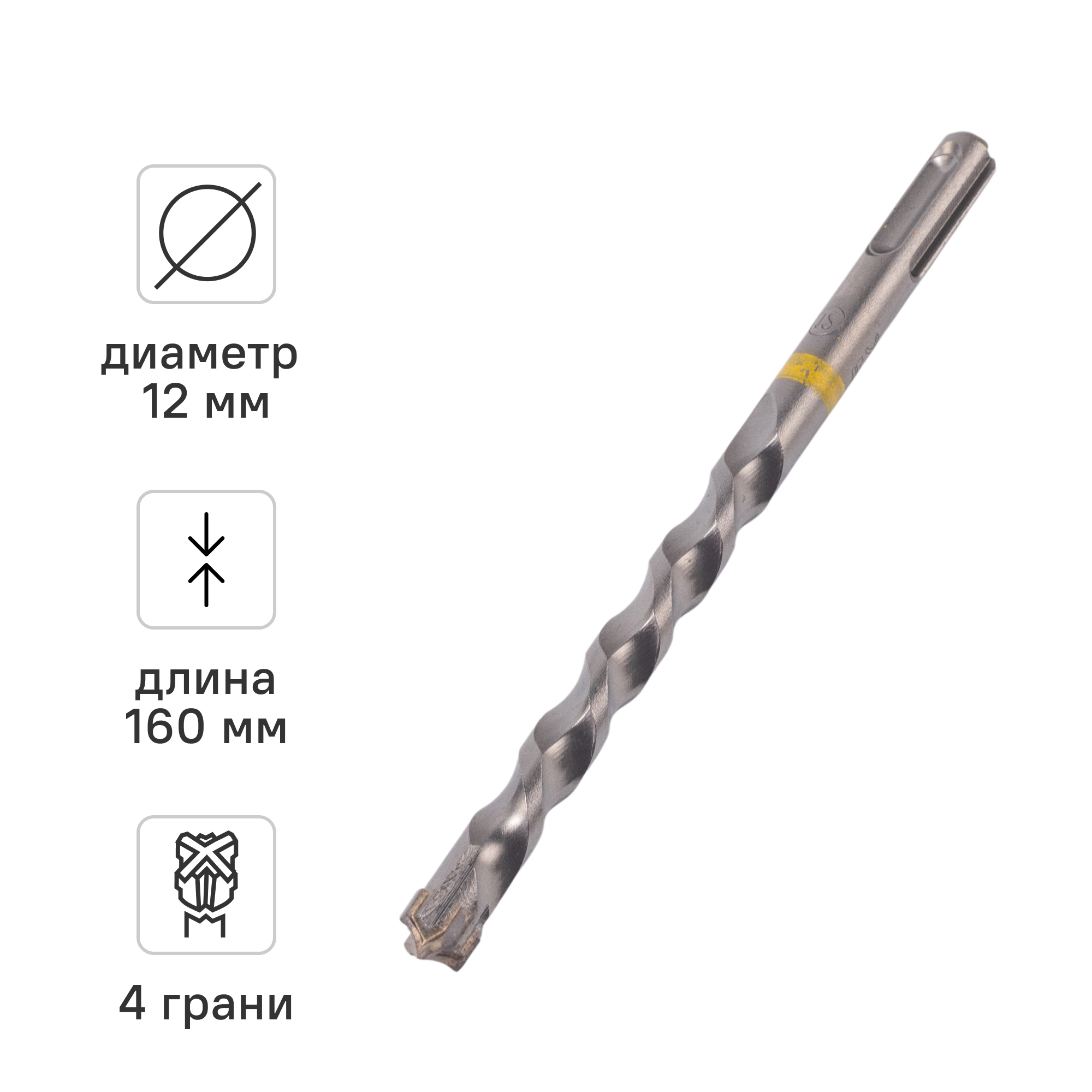 Изображение товара Бур по железобетону SDS Plus Rage Furious 567216 12x160 мм