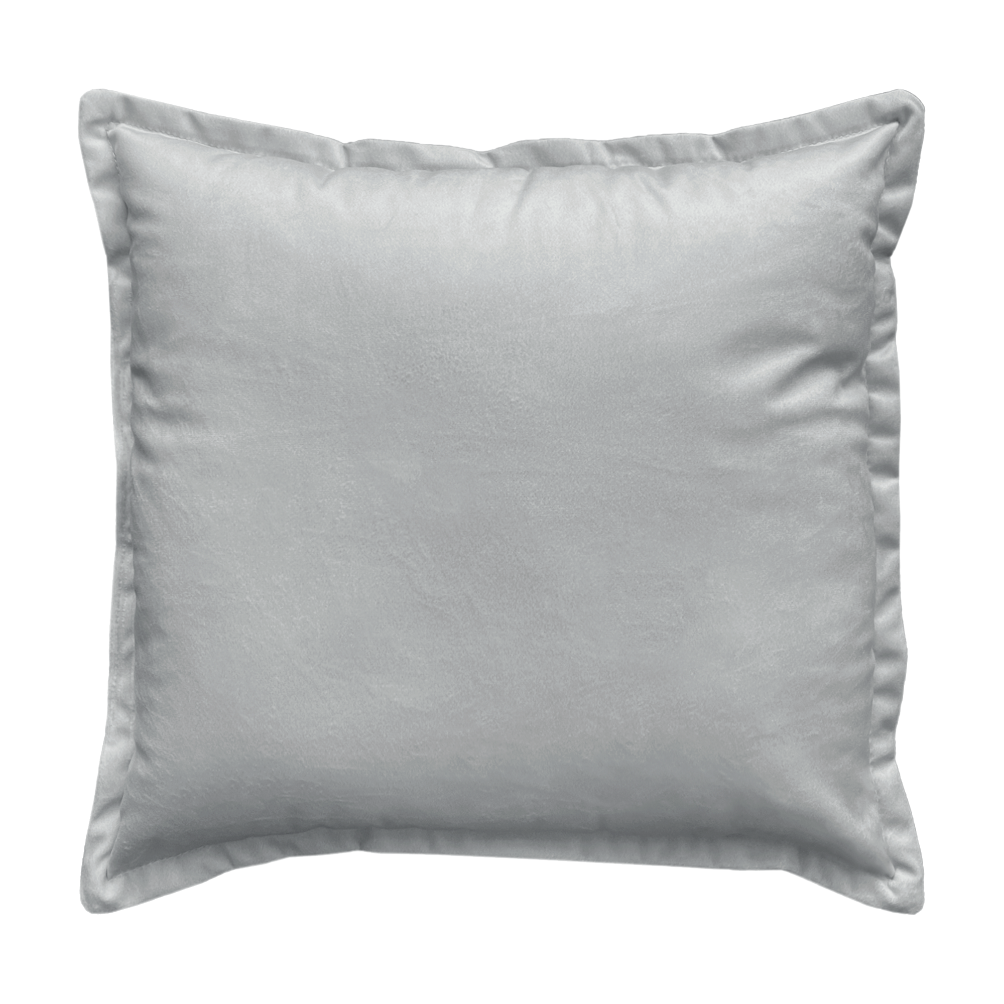 Изображение товара Декоративная подушка Перея 45x45 см серого цвета с бархатистой тканью