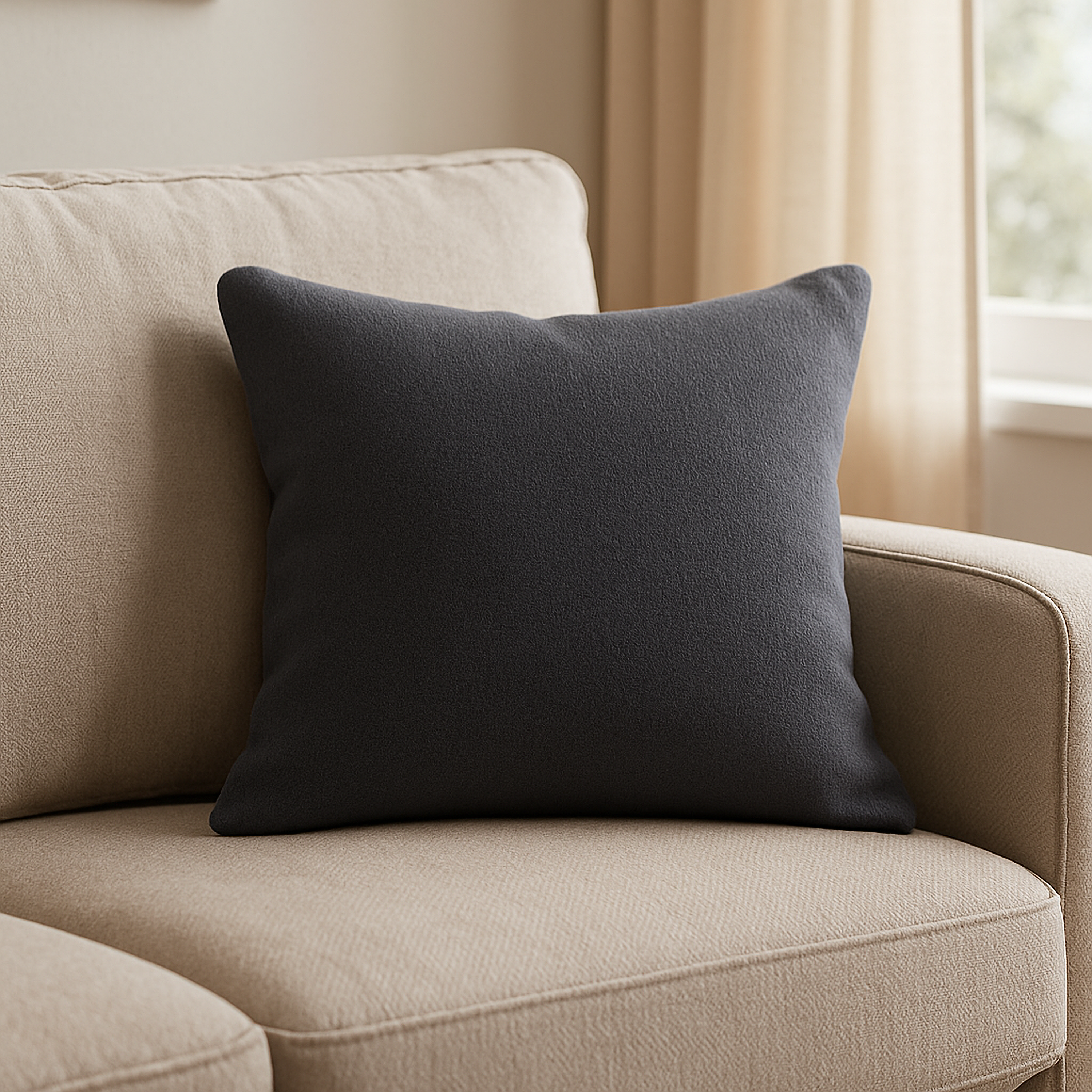 Изображение товара Декоративная подушка Flandria Paris 2 45x45 см графит Россия