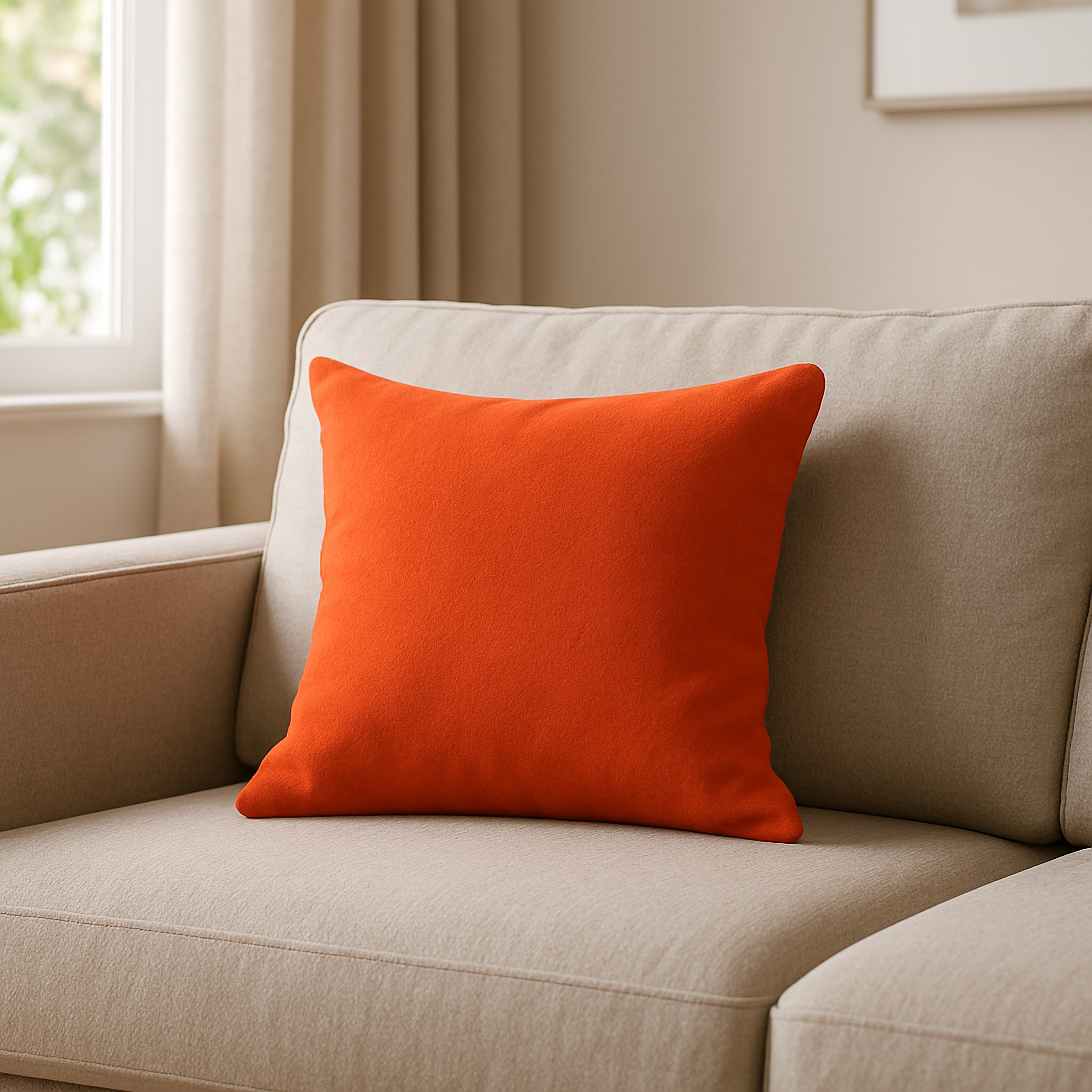 Изображение товара Подушка Flandria 45x45 см терракотовый - уют и стиль