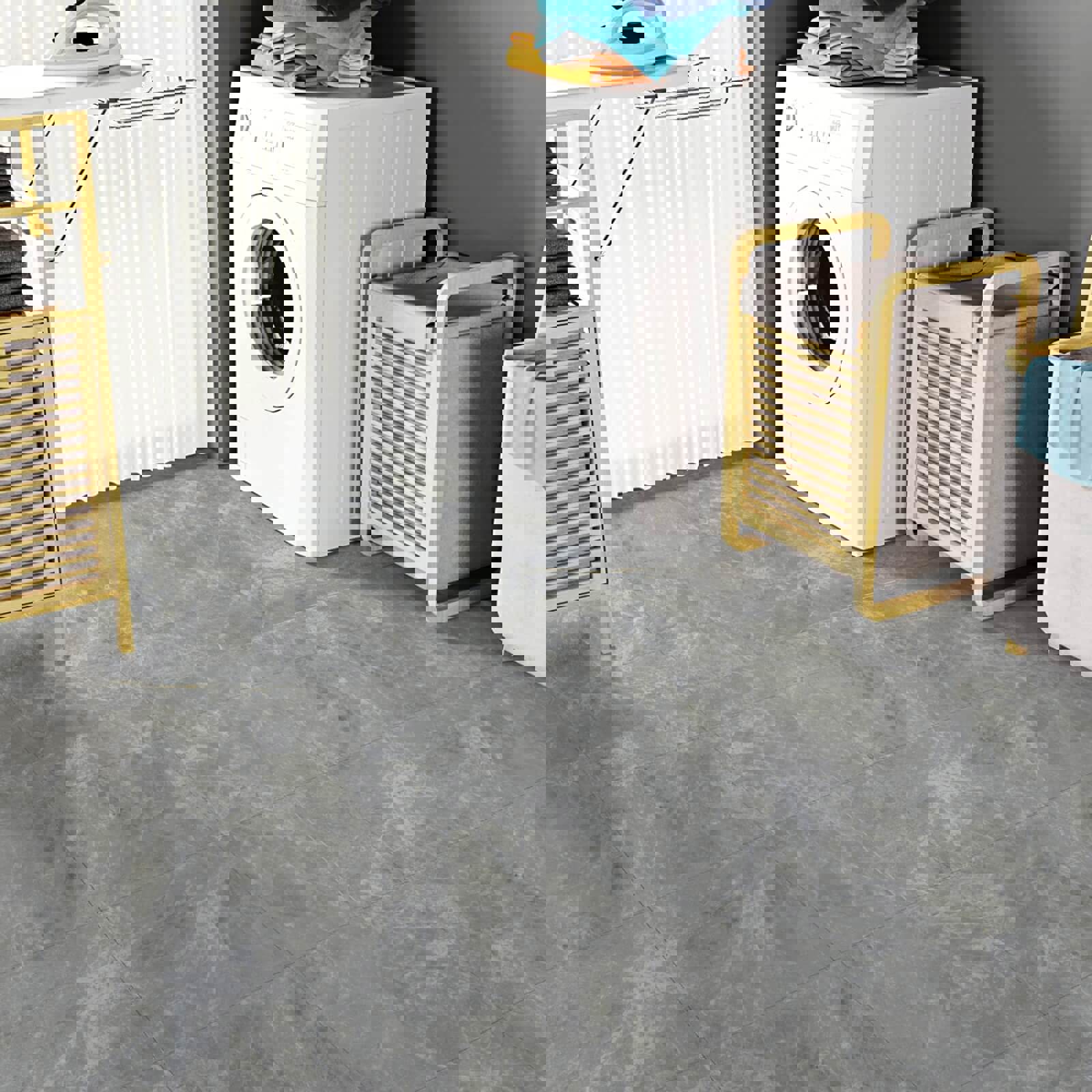 Изображение товара Самоклеящаяся кварц-виниловая плитка Bazzart Доломит серый 30.48x30.48 см влагостойкая