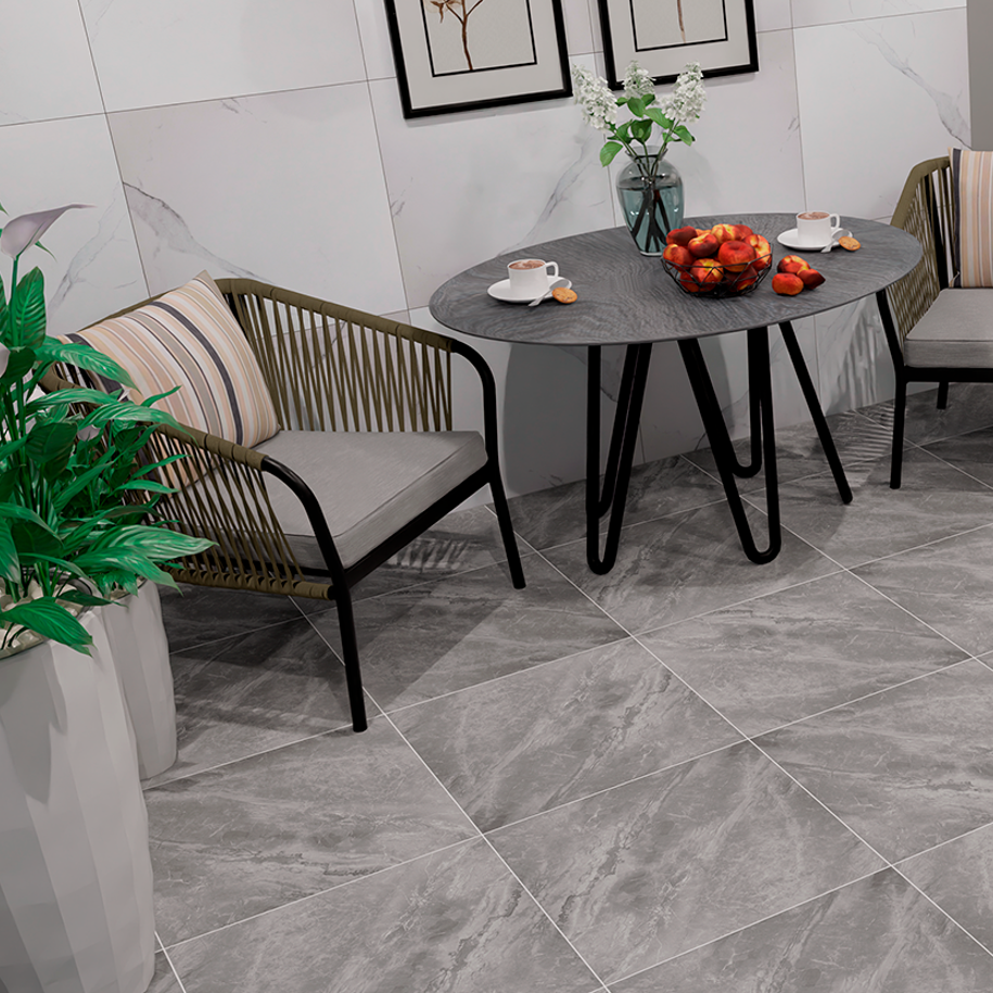 Изображение товара LVT плитка Bazzart Мрамор Базальт 60x60 см толщина 1 мм 5.04 м² 14 шт