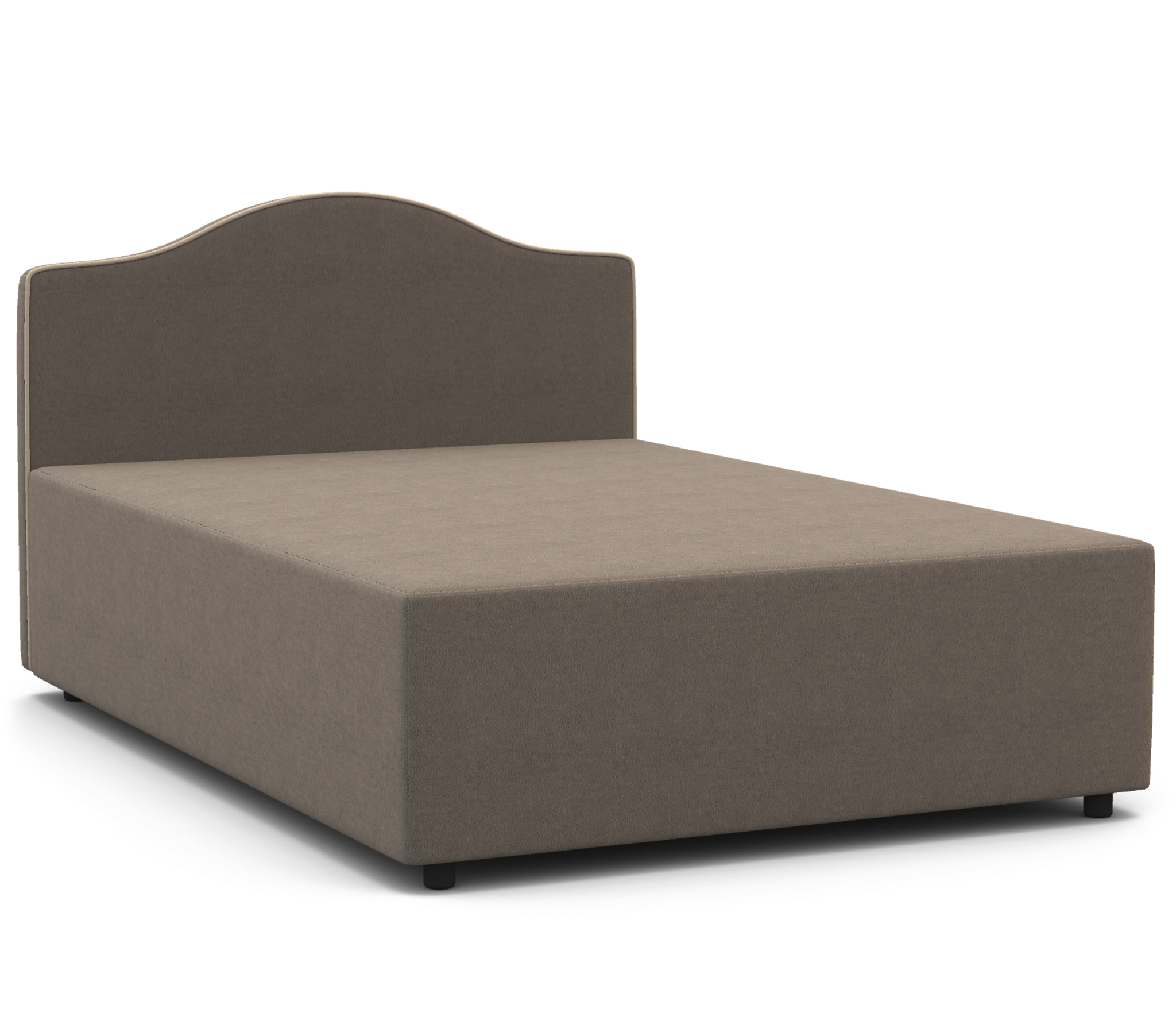 Изображение товара Кровать тахта Гамма Класс 90x195 см массив дерева мягкий велюр Россия