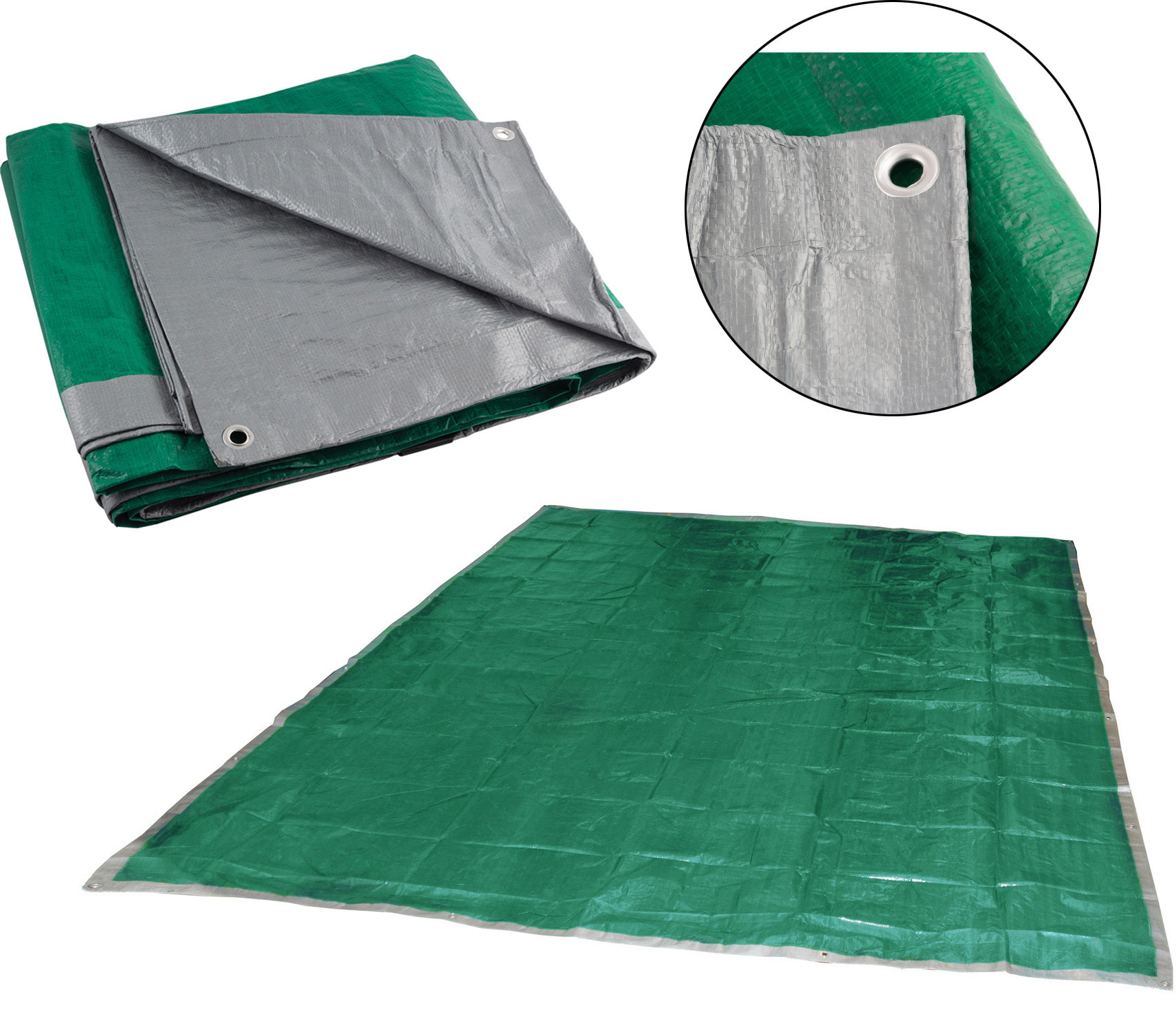 Изображение товара Тент универсальный Ecos 4x4м 60г/м² зеленый