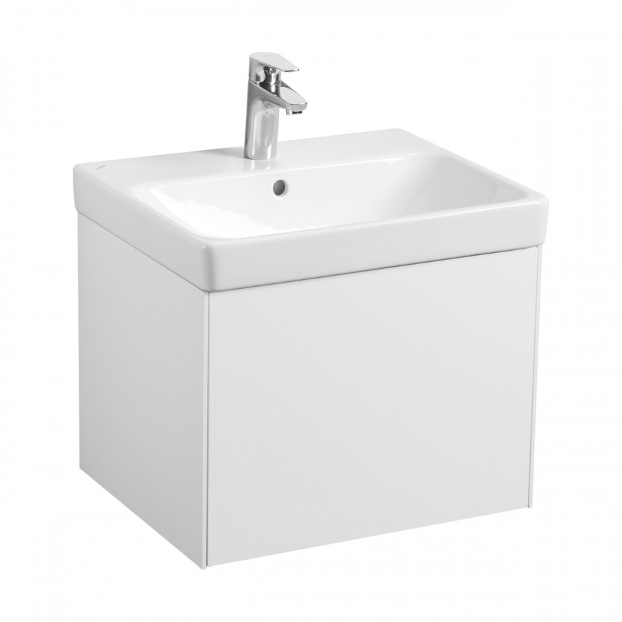 Изображение товара Тумба под раковину AQUATON Асти 55 с раковиной Адриана 53.2 см белая