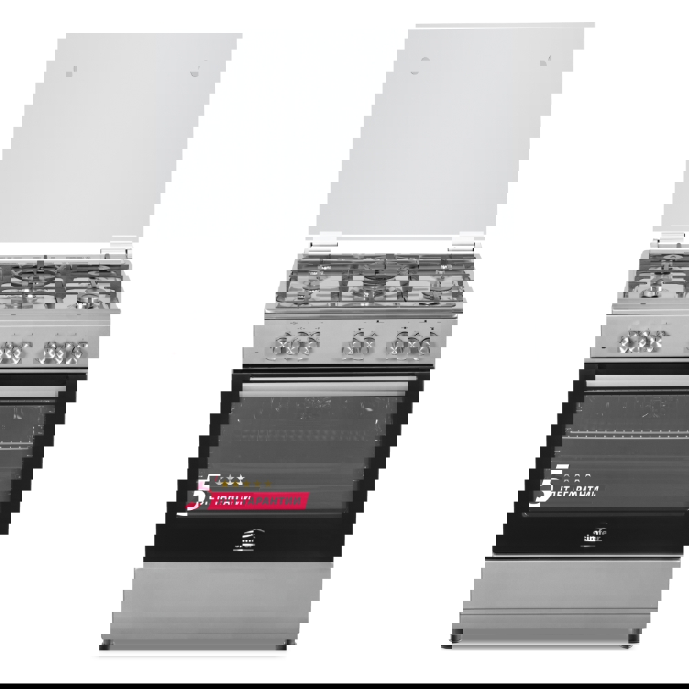 Изображение товара Комбинированная плита Simfer F96MH52001 90x78.7x60 см газ и электричество