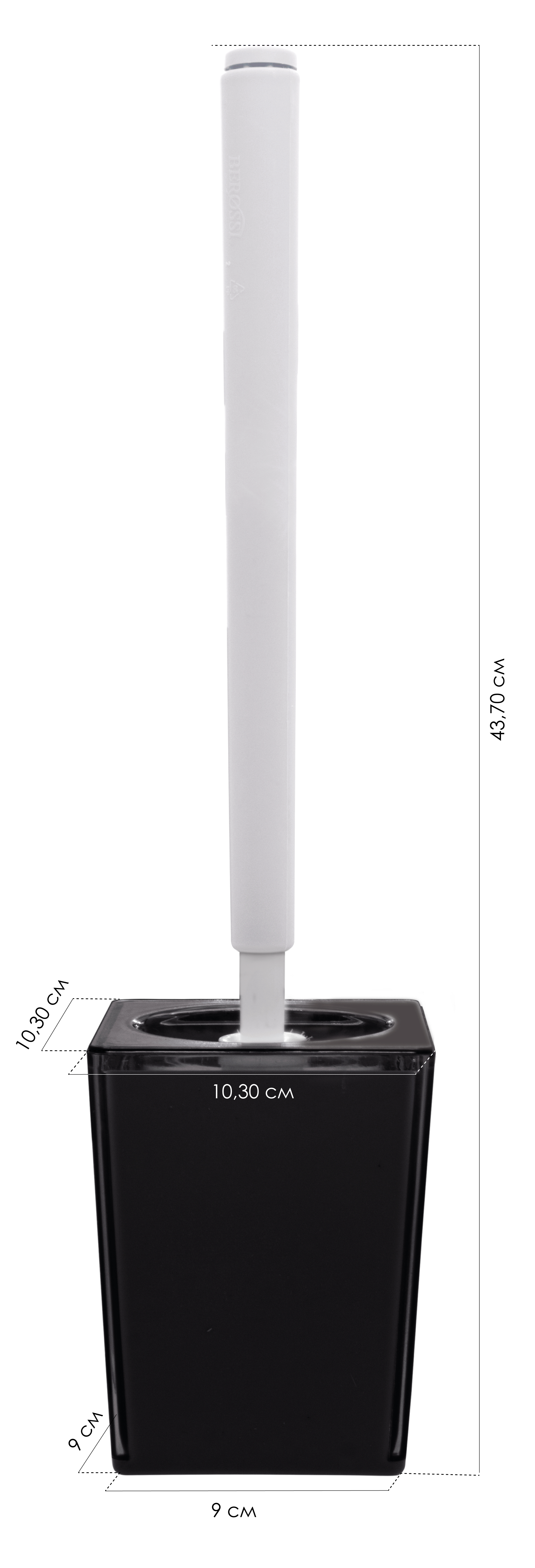 Изображение товара Ёршик для унитаза Berossi Spacy АС 67381000 пластик цвет базальт