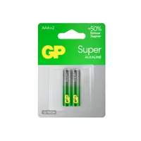 Изображение товара Батарейки GP LR03 AAA алкалиновые 1.5 В, 2 шт.