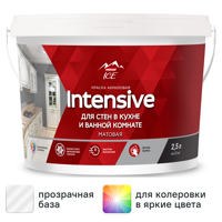 Изображение товара Краска для стен моющаяся Parade Diy Intensive цвет прозрачный база С 2.5 л