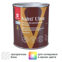 Изображение товара Краска для деревянных фасадов Tikkurila Valtti Ultra матовая прозрачная база С 0.9 л
