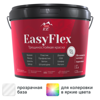 Изображение товара Резиновая краска Parade EasyFlex матовая 5 л - трещиностойкая и универсальная для фасадов