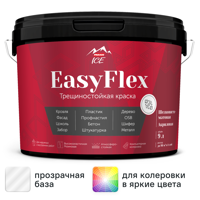 Изображение товара Резиновая краска Parade EasyFlex матовая 9 л для фасадов и отделки
