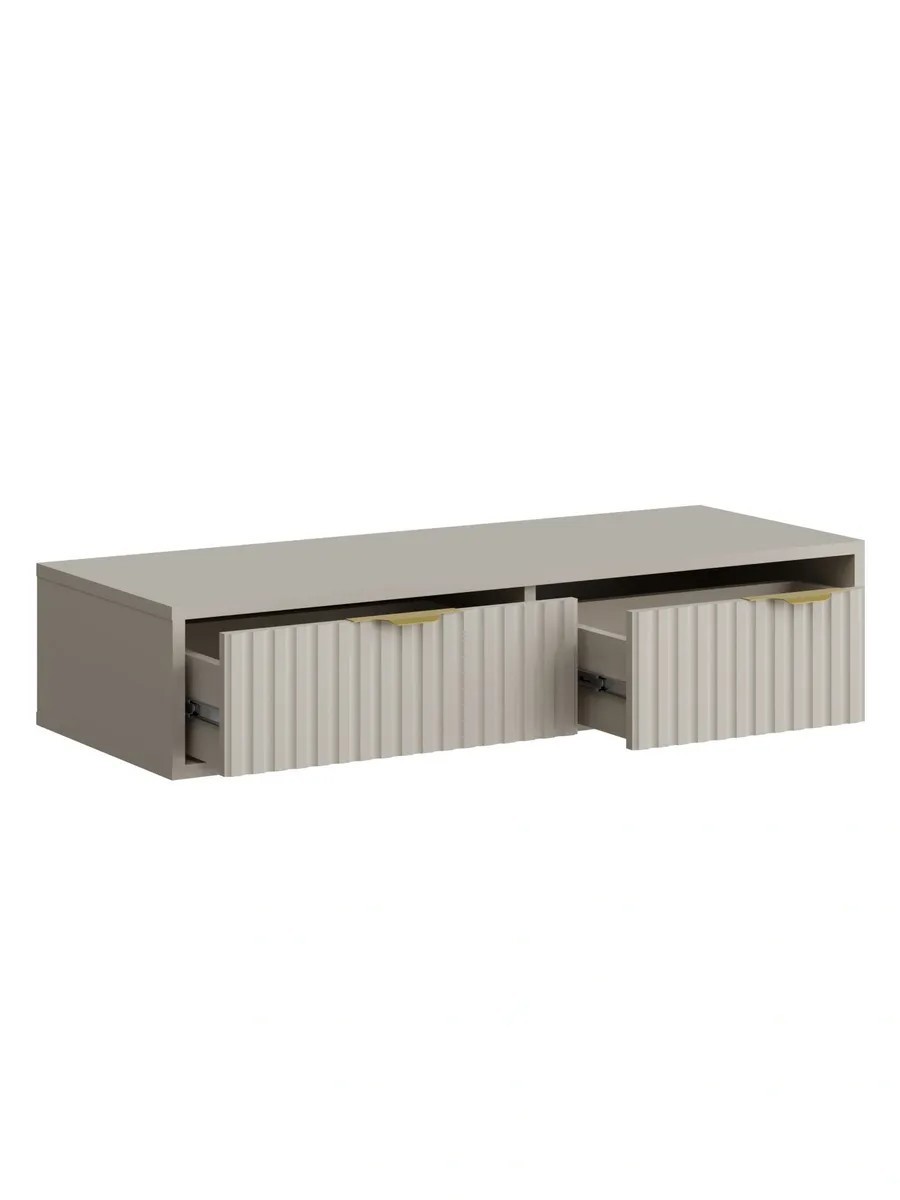 Изображение товара Стол туалетный Ridberg Lugano 99.6x20x37.2 см ЛДСП цвет кашемир/золото