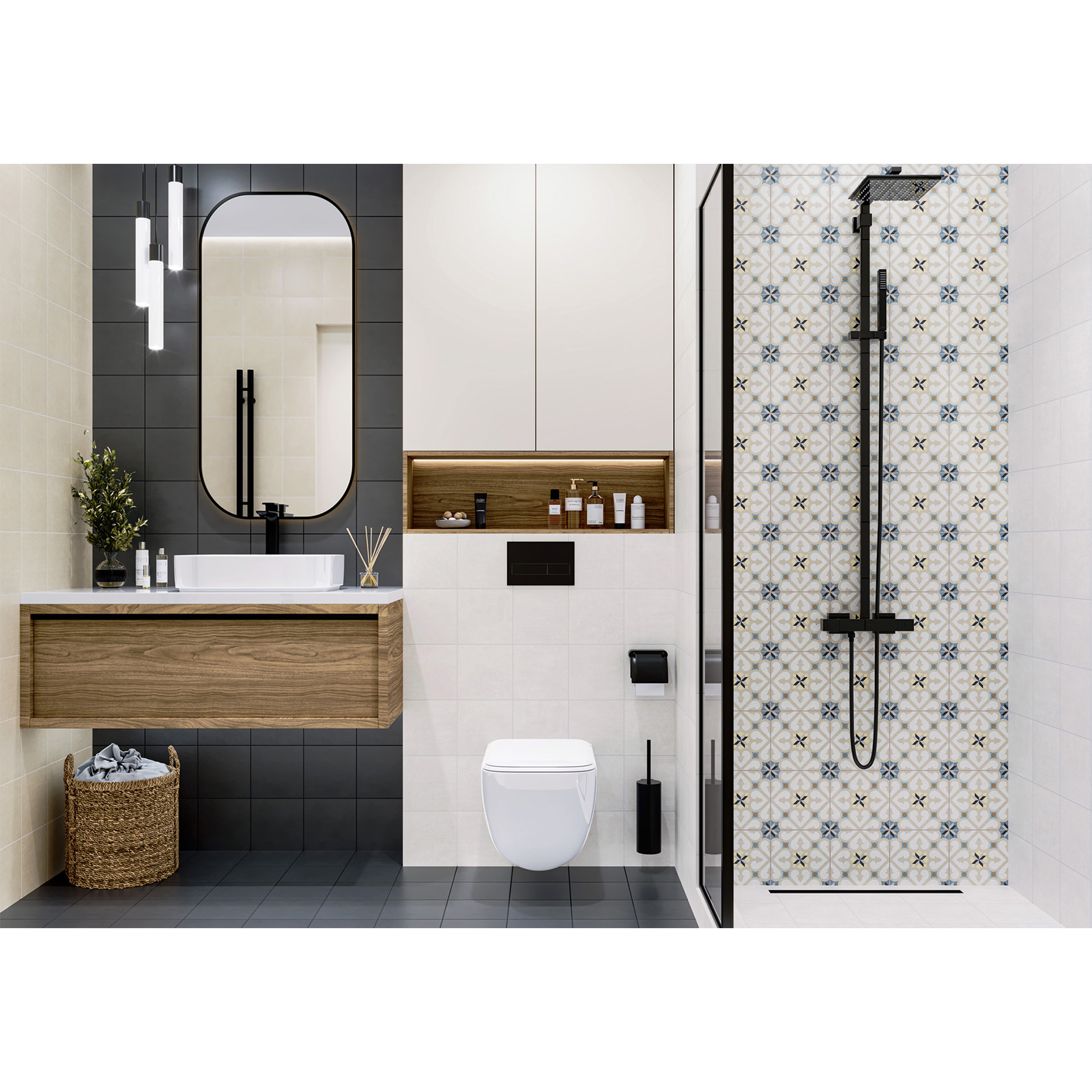 Изображение товара Керамогранит New Trend Design Art 20x20см разноцветный пэчворк морозостойкий