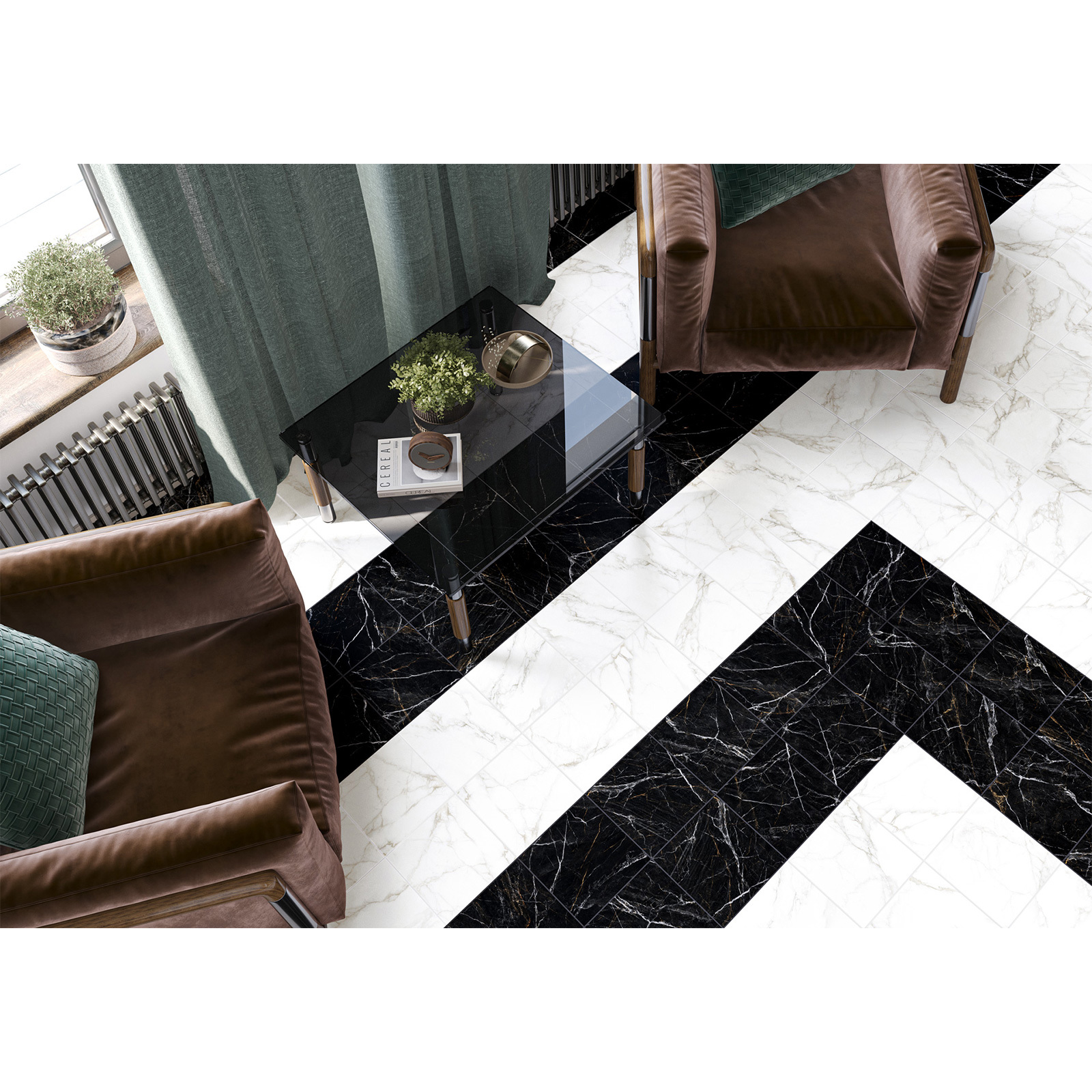 Изображение товара Керамогранит New trend Design art GP2020DNS15 20x20см цвет белый