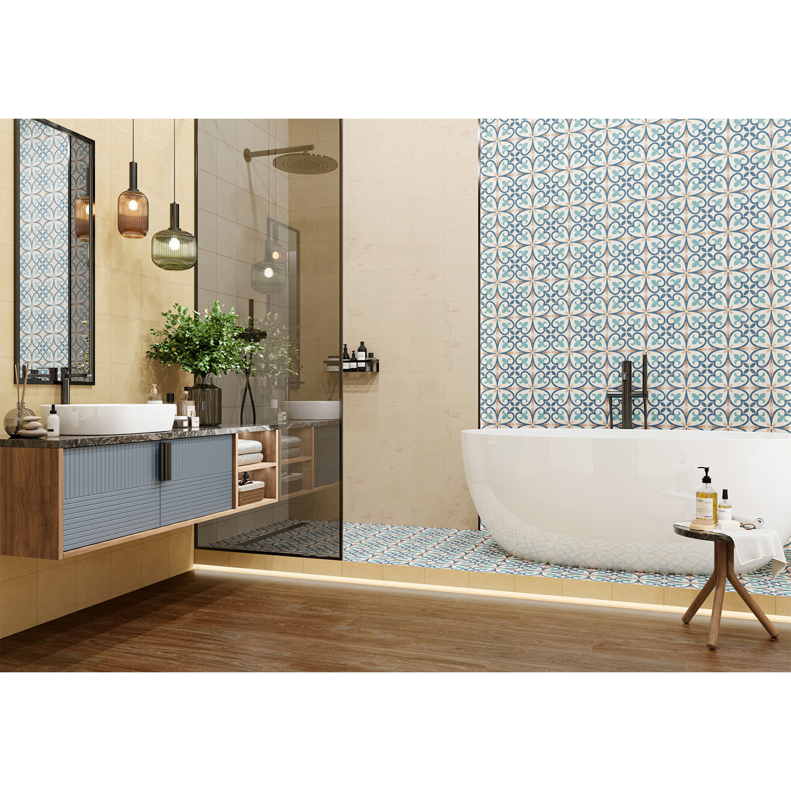 Изображение товара Керамогранит New trend Design art 20x20 см бежевый матовый бетон