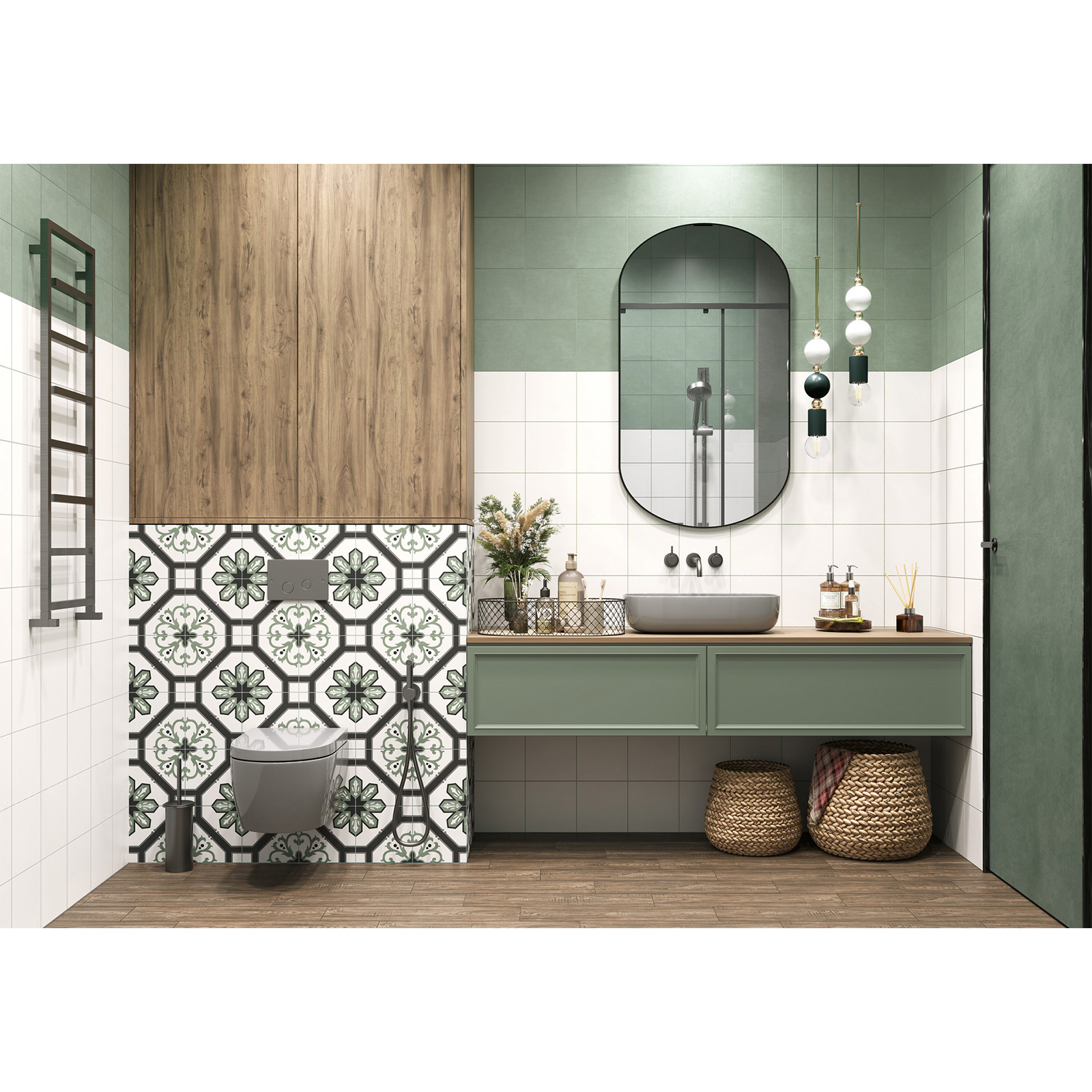 Изображение товара Керамогранит New Trend Design Art 20x20 см разноцветный пэчворк матовый