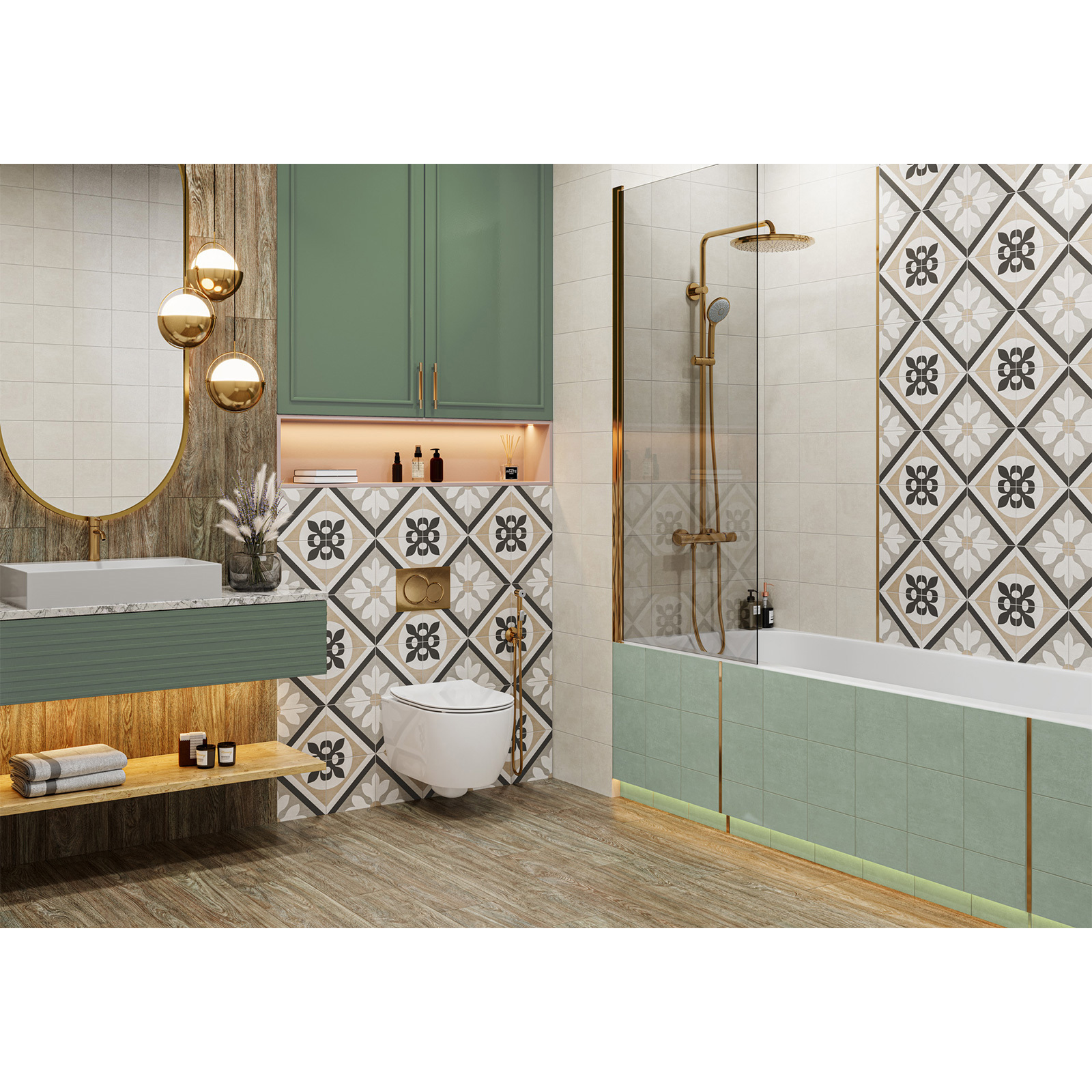 Изображение товара Керамогранит New trend Design art GP2020DGA99 20x20см цвет разноцветный