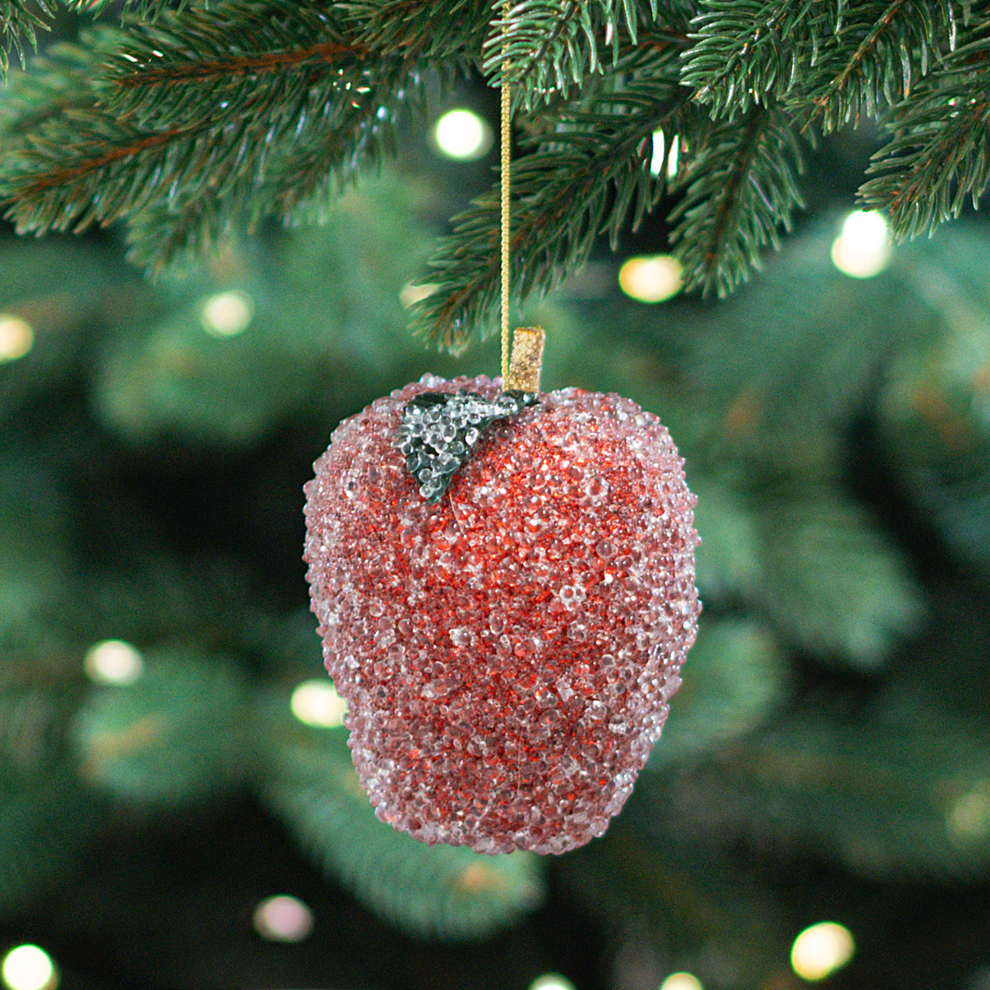 Изображение товара Украшение декоративное KREAFORTA Яблоко 8 см красный