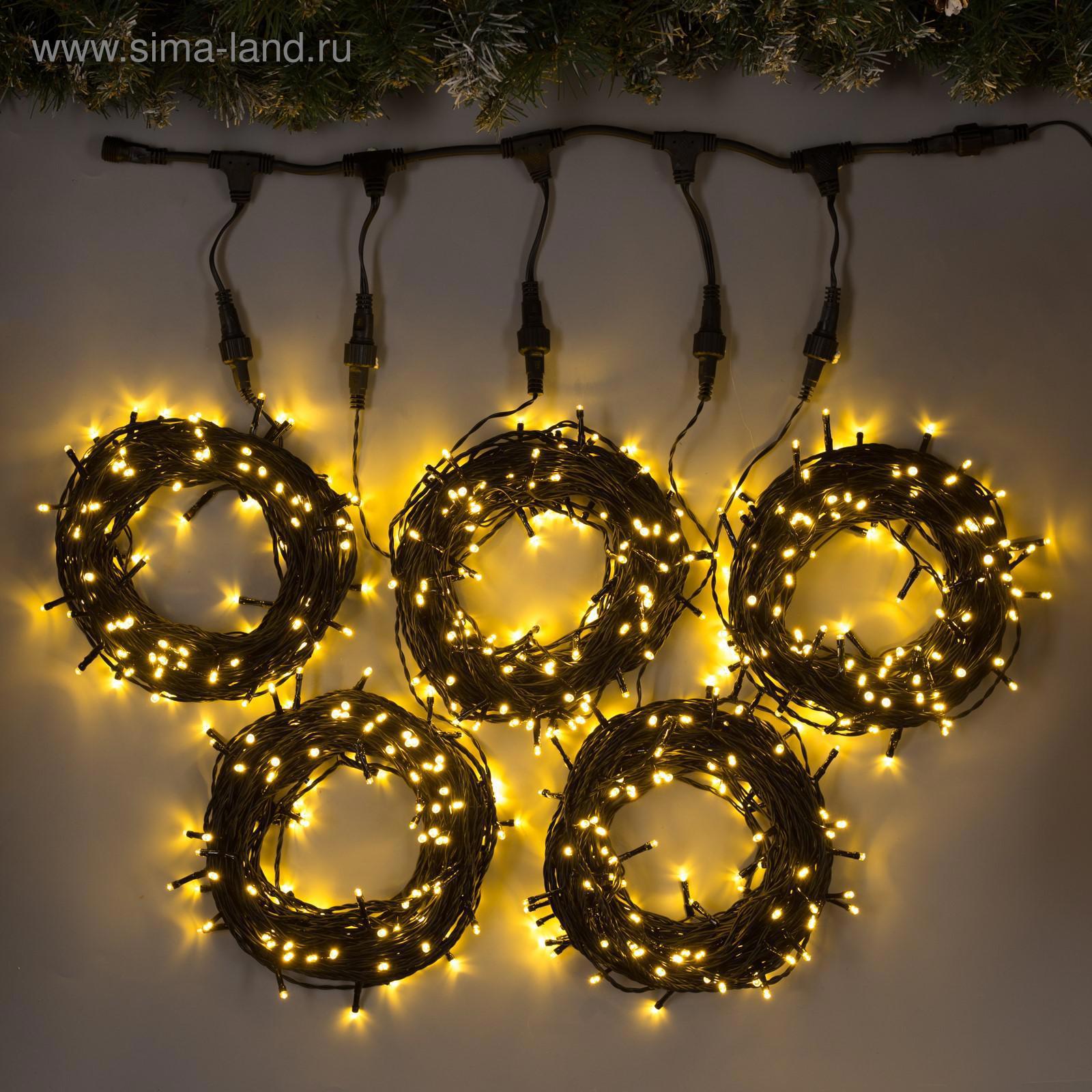 Изображение товара Электрогирлянда Luazon lighting 20 м 665 LED разноцветных режимов IP44 для улицы и интерьера