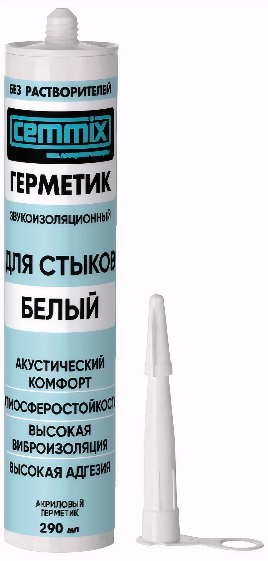 Герметик акриловый Cemmix виброакустический белый 290 мл