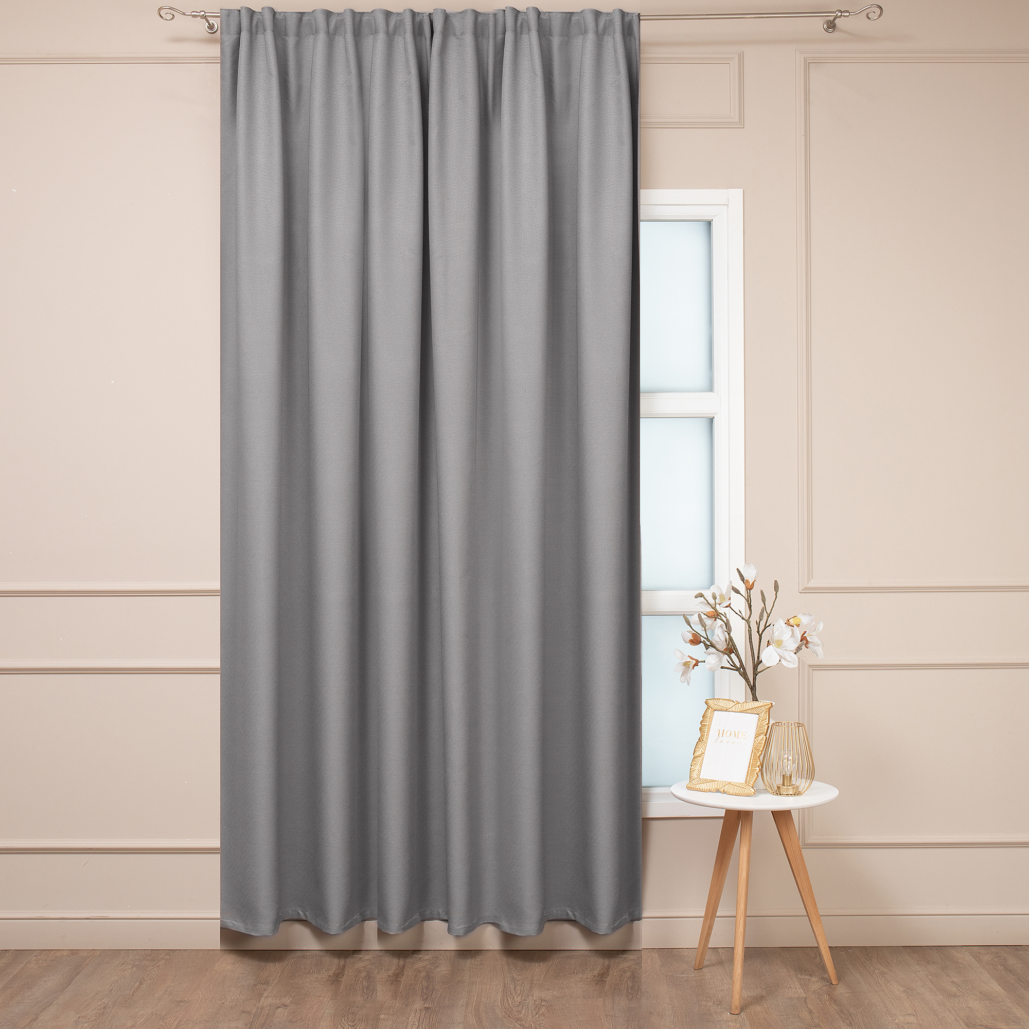 Изображение товара Штора на ленте димаут 200x280 см цвет серый