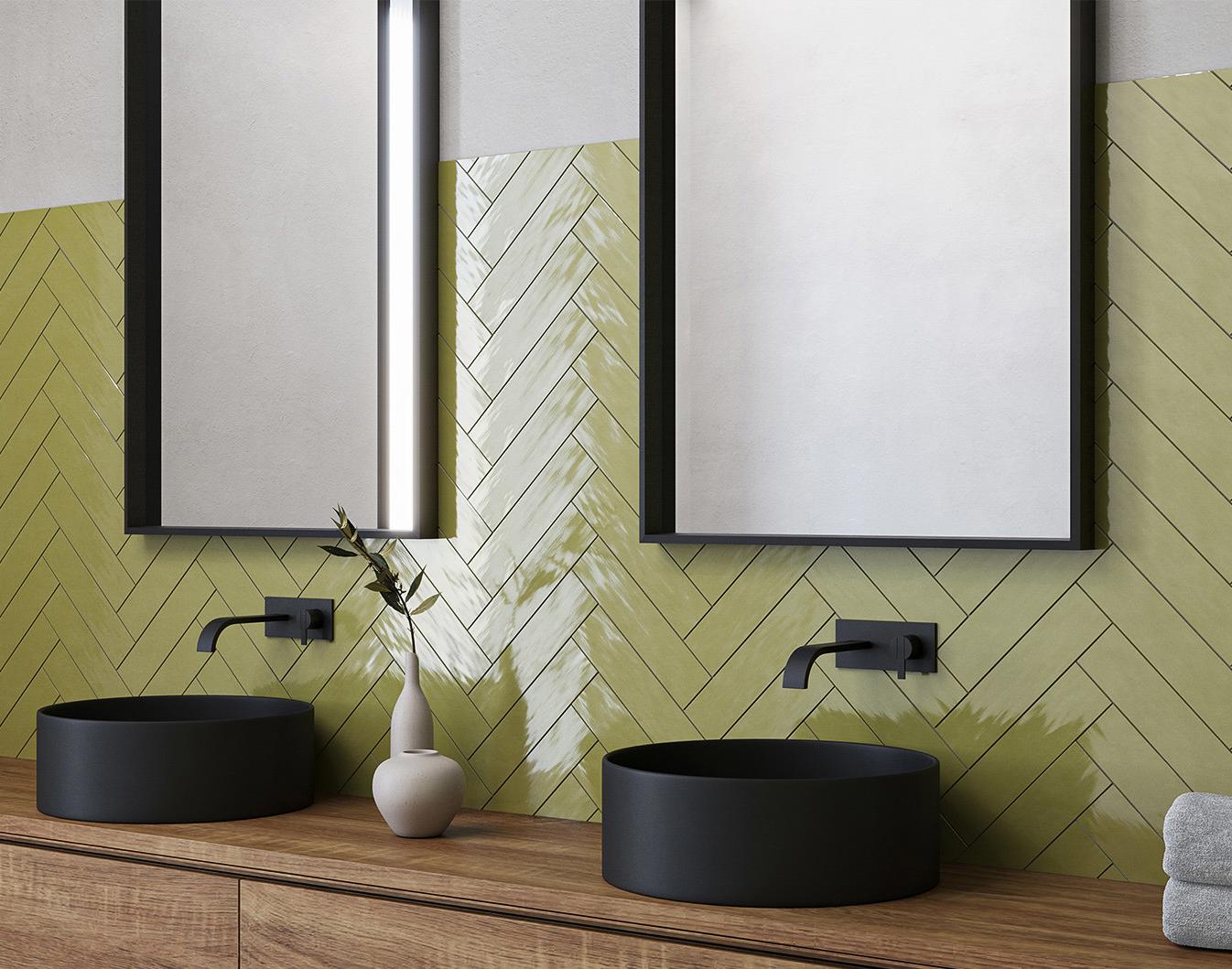 Изображение товара Керамическая плитка Decocer Liguria Lime 7.5x30 см зеленая для стен и пола