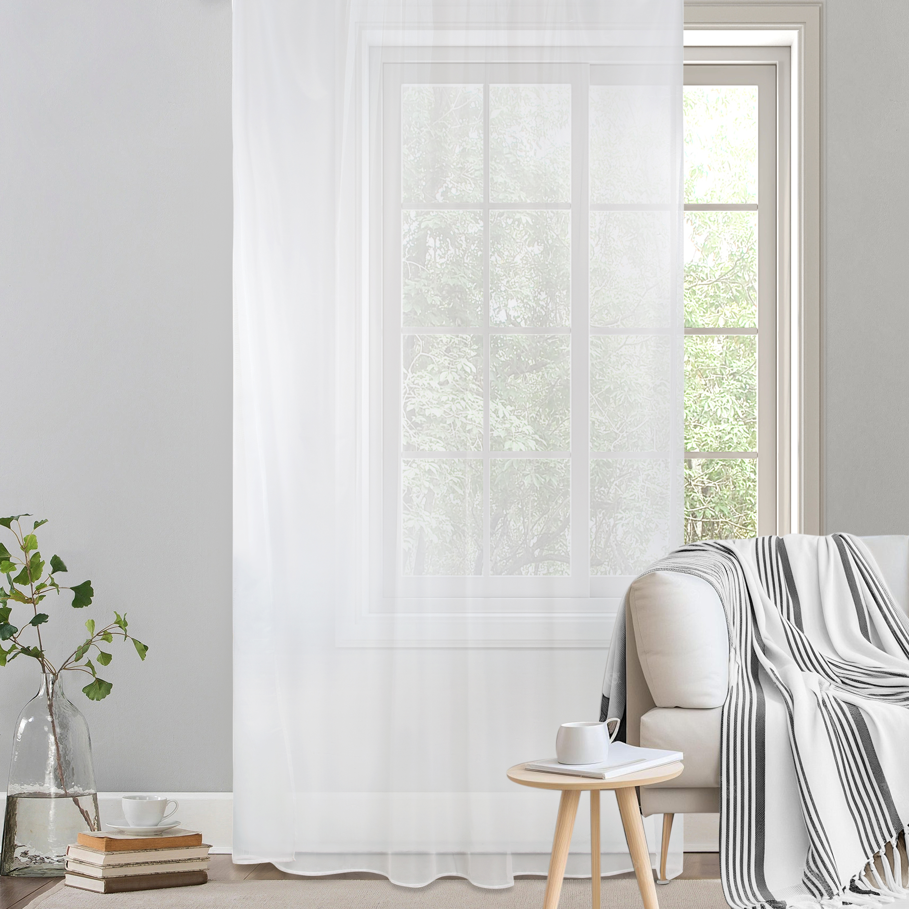 Изображение товара Тюль на кулиске KREAFORTA Net Doble 200x280 см белый вуаль для гостиной и спальни