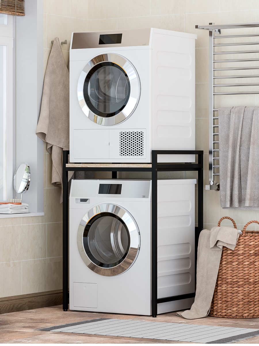 Изображение товара Стеллаж для сушильной и стиральной машины N-Loft S600 68см черный