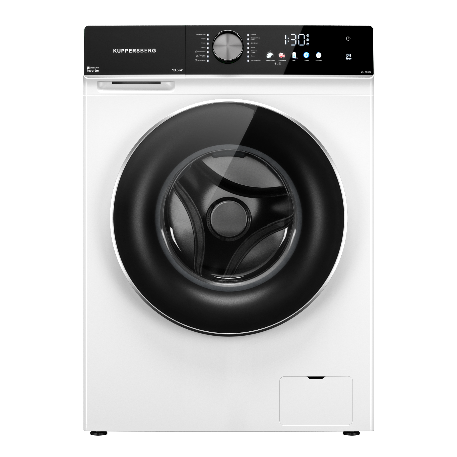 Изображение товара Стиральная машина Kuppersberg Wm 600 w 59.5x85.5x63 см 10.5 кг цвет белый