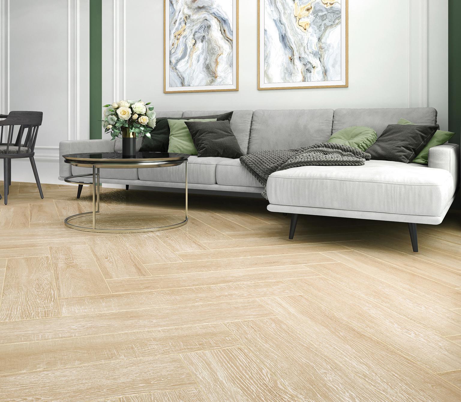 Изображение товара Керамогранит Alma Ceramica Sherwood GFA92SWD04R 20x90 см бежевый