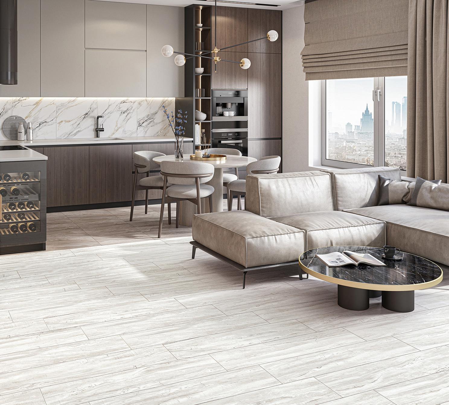 Изображение товара Плитка Alma Ceramica GFA92WDW07R 20x90 см белая