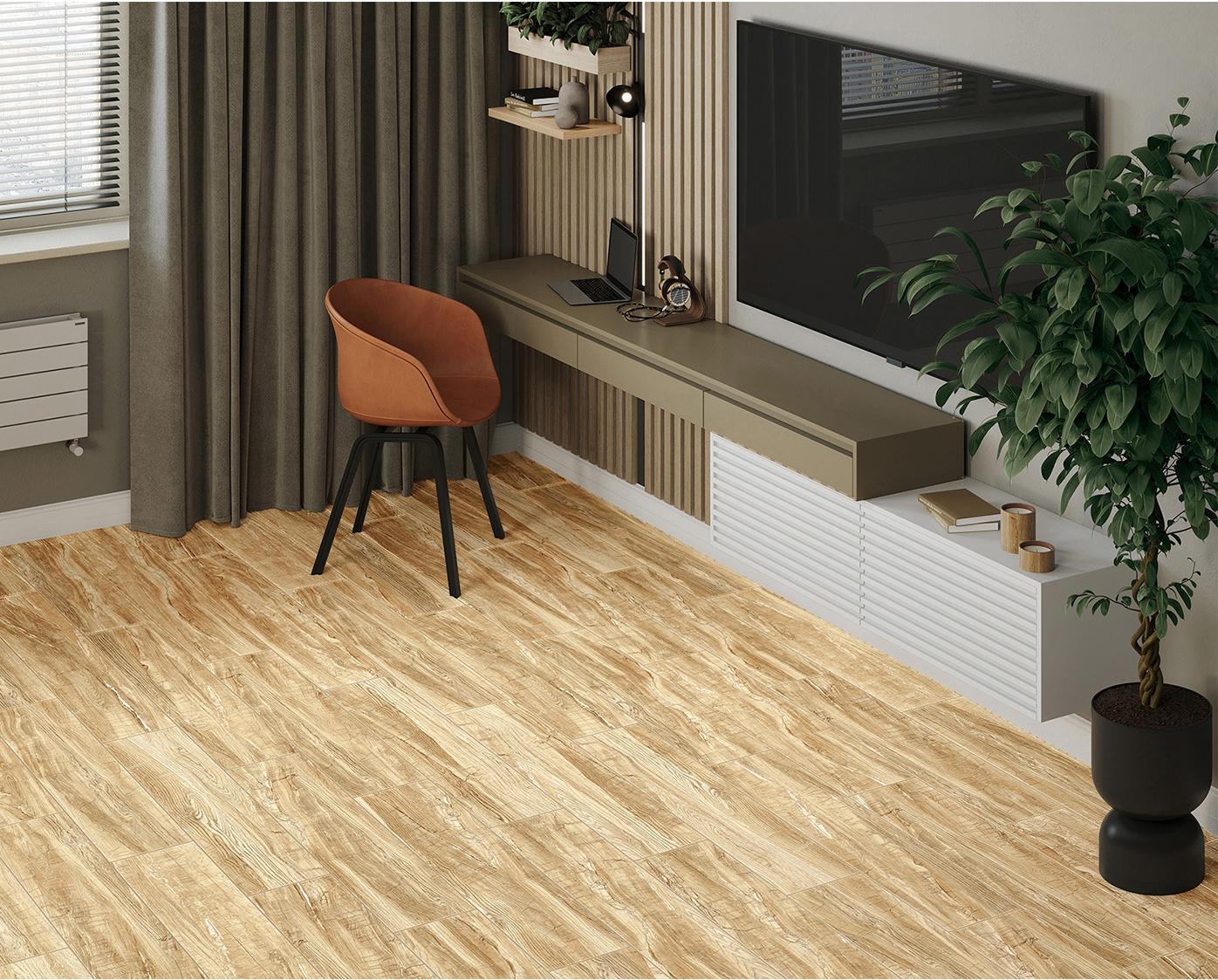 Изображение товара Плитка Alma Ceramica GFA92WDW48R 20x90см 1.44 м² цвет жёлтый золотой