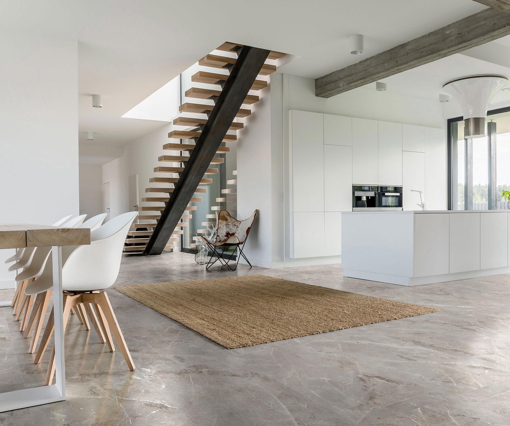 Изображение товара Керамогранит Global Tile Tulip_GT 60x120 см, серый, полированный, эко-камень
