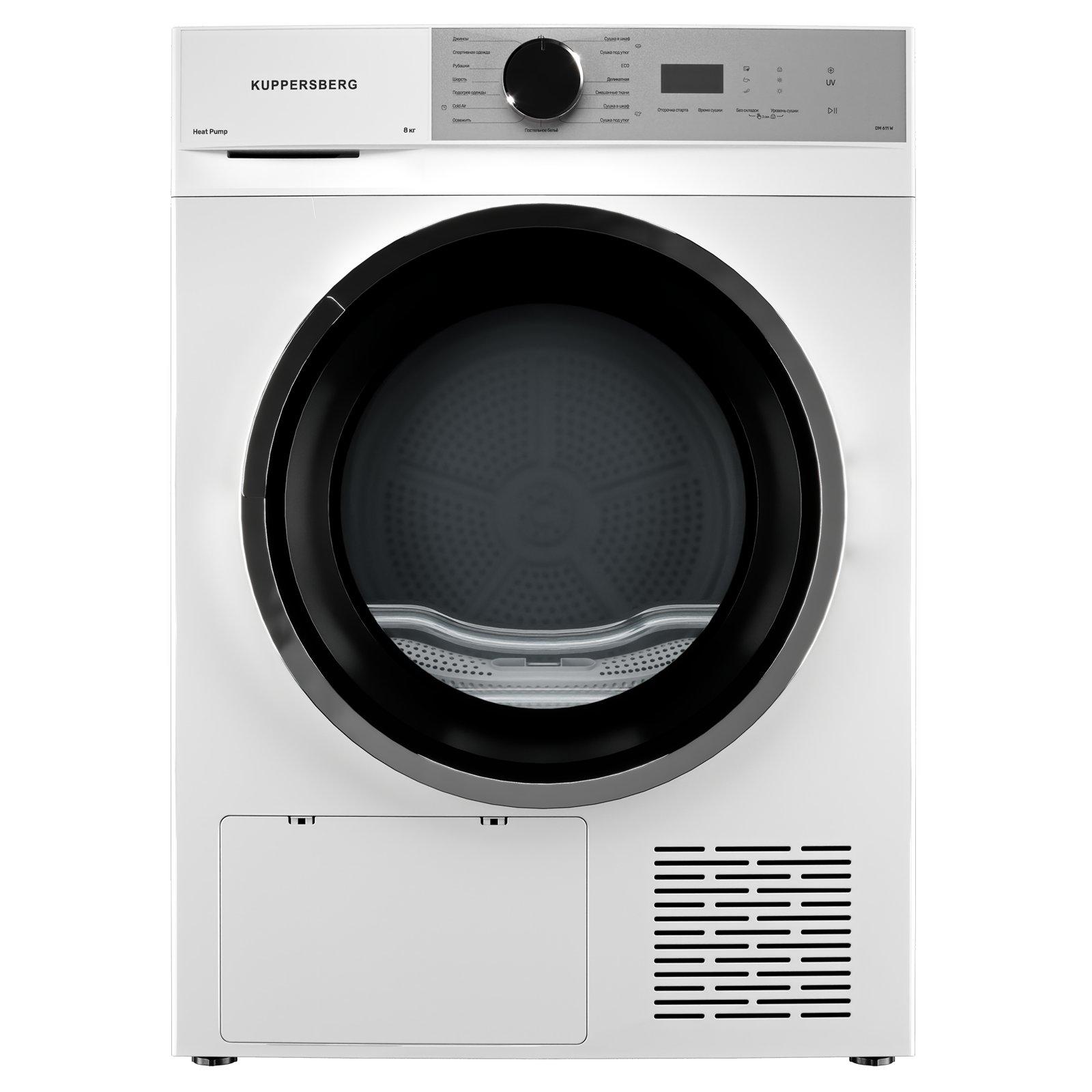 Изображение товара Сушильная машина Kuppersberg DM 611 W 59.50x85x59.50 см 8 кг цвет белый