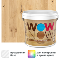 Изображение товара Лак-антисептик Wow Now бесцветный 0.9 л Изображение товара Лак-антисептик Wow Now бесцветный 0.9 л
