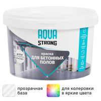 Изображение товара Краска для бетонных полов Aquastrong износостойкая матовая прозрачная база С 2кг